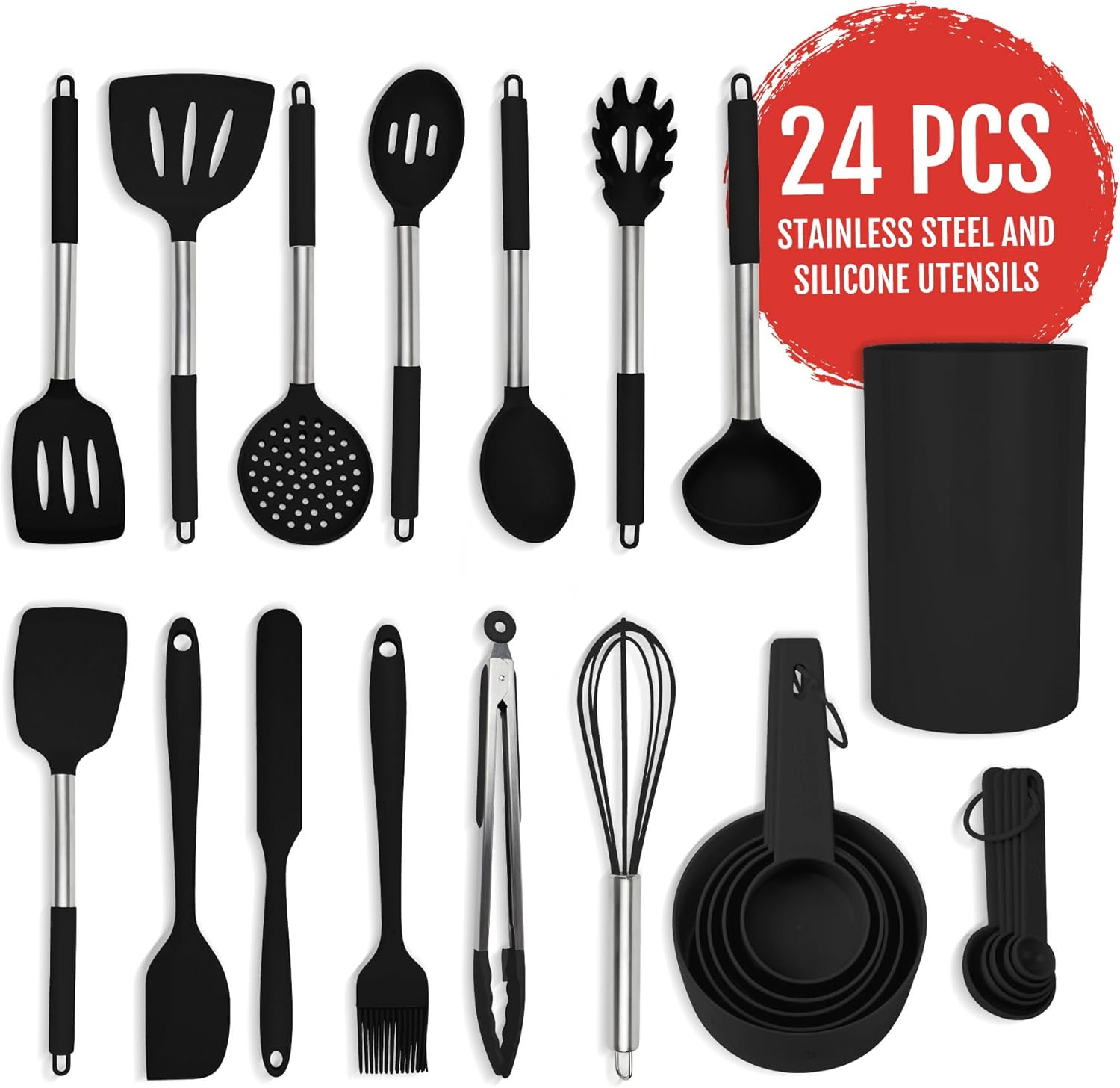 Culinary Couture 24-Piece Silicone Utensil Set