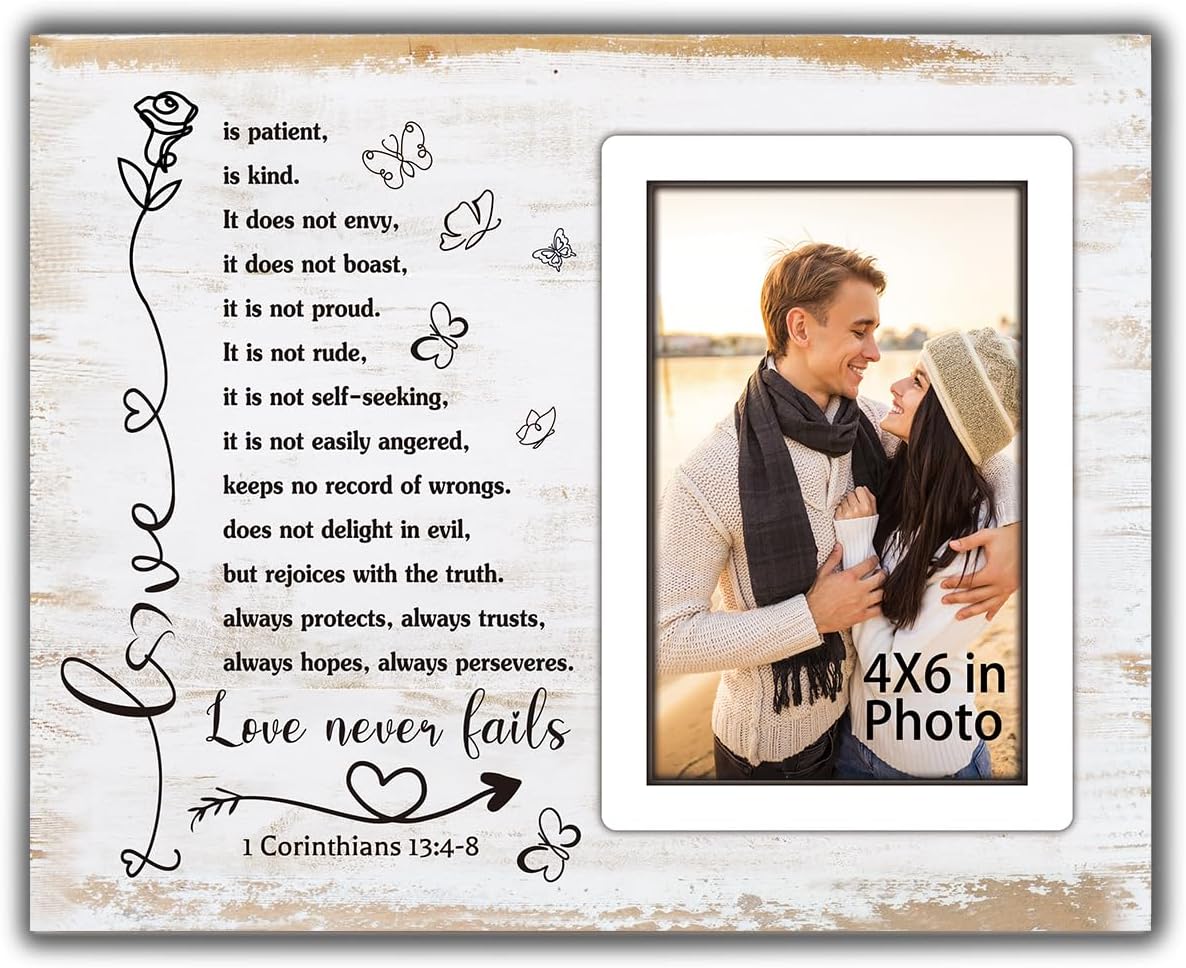 Romantic Couple Picture Frame Wall Tabletop Decor