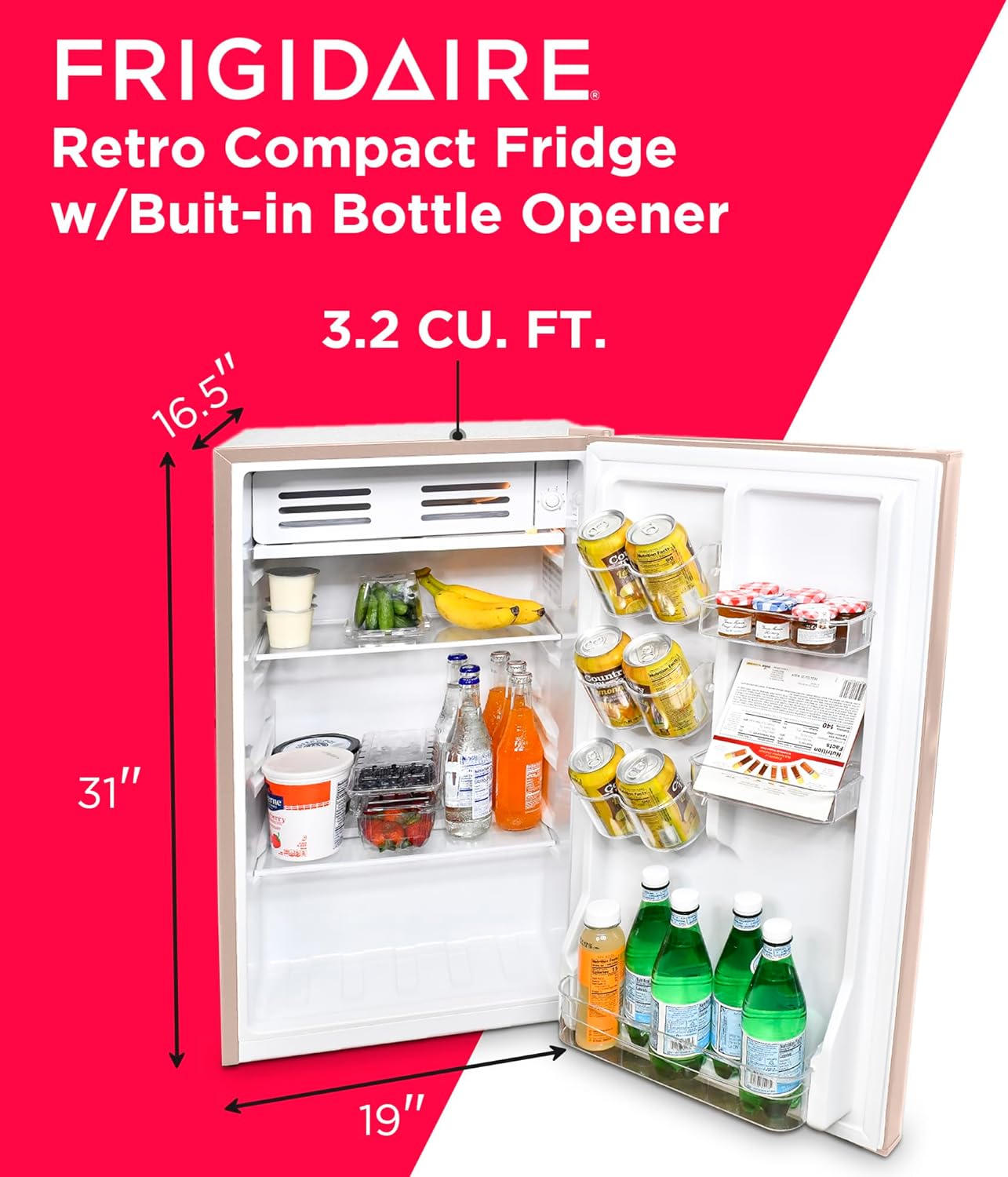 Frigidaire Retro Compact Fridge with Chiller
