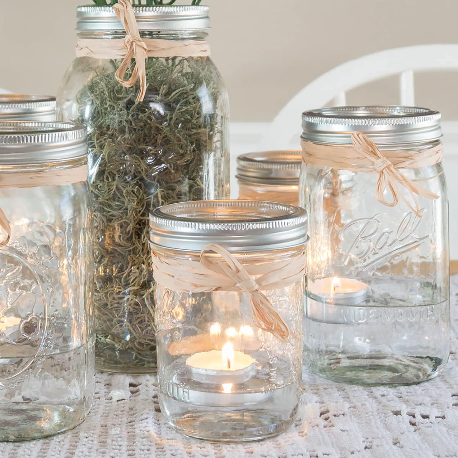 Stonebriar Unscented White Tea Light Candles 100 Count Bulk Pack