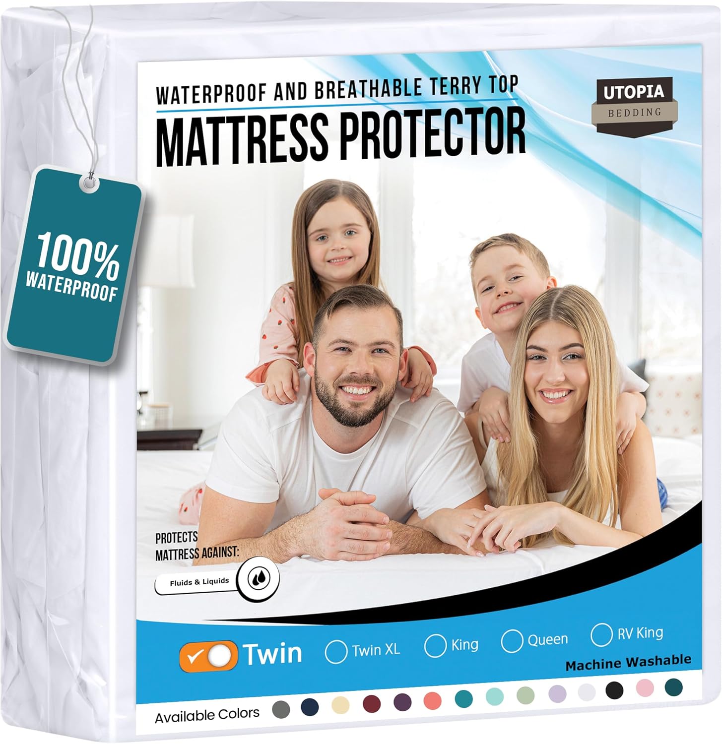 Utopia Bedding Twin Mattress Protector Waterproof