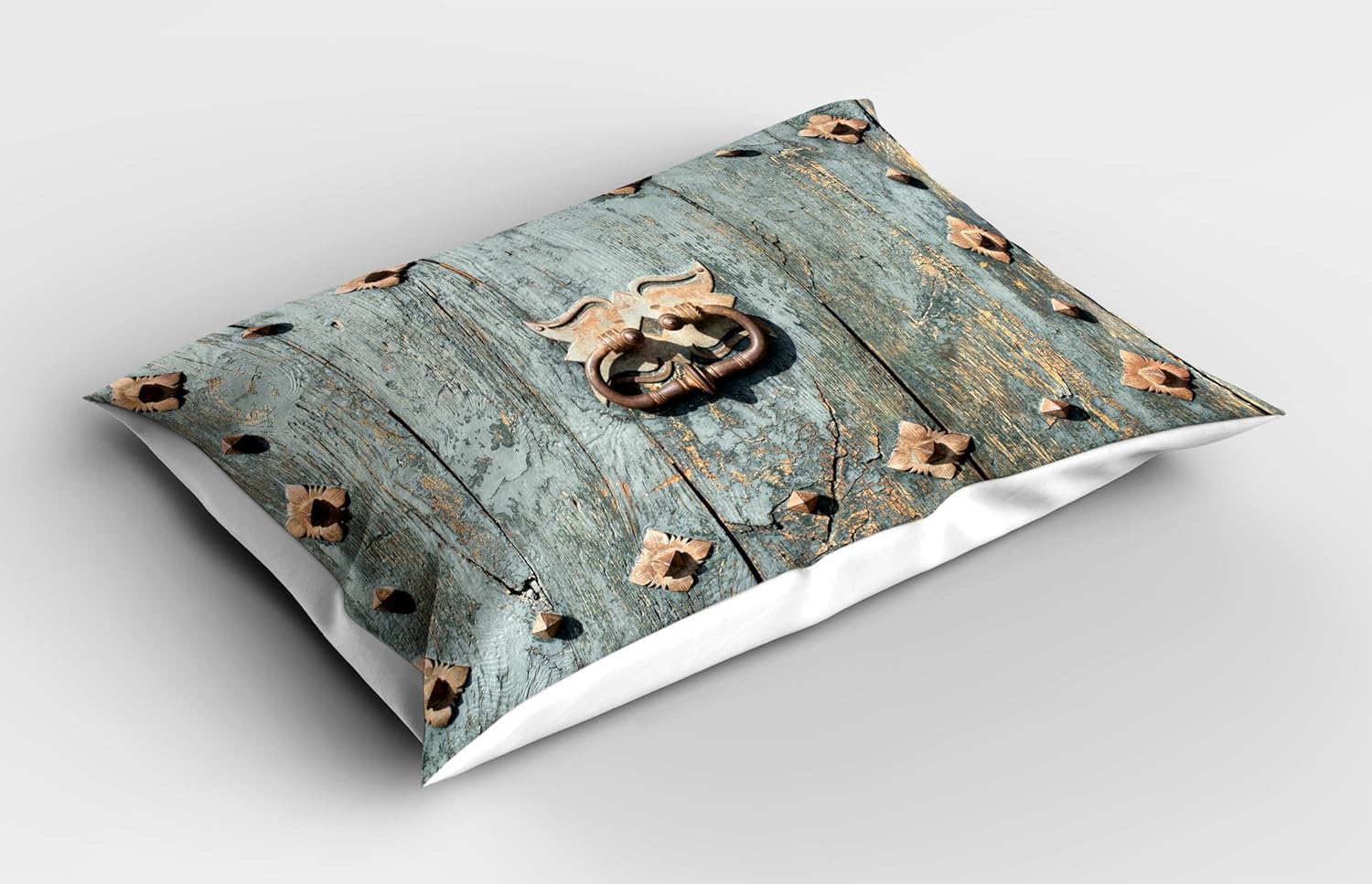 Ambesonne Rustic Pillow Sham Set of 2 Turquoise