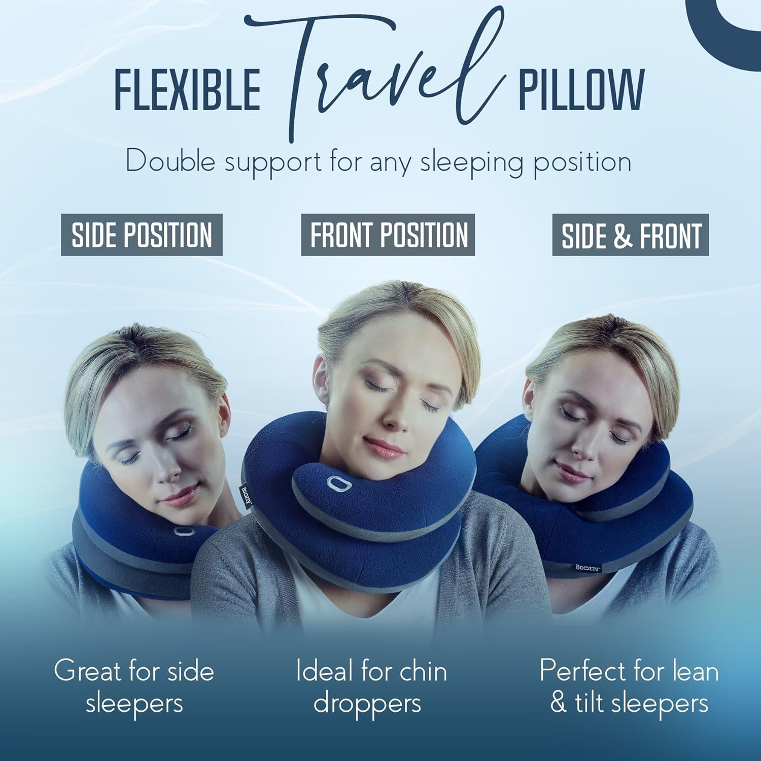 BCOZZY Travel Neck Pillow for Airplane