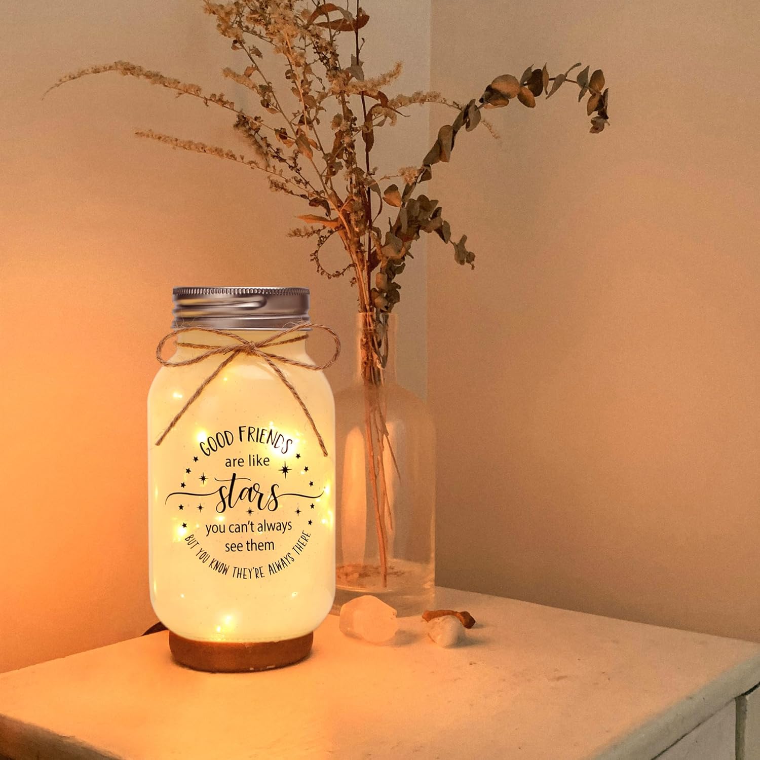 Maracco Friendship Gift Mason Jar Night Light 1