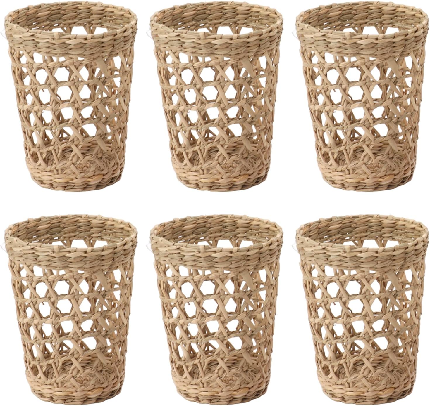 6Pcs Handwoven Vase Sleeves for Home and Garden Decoration