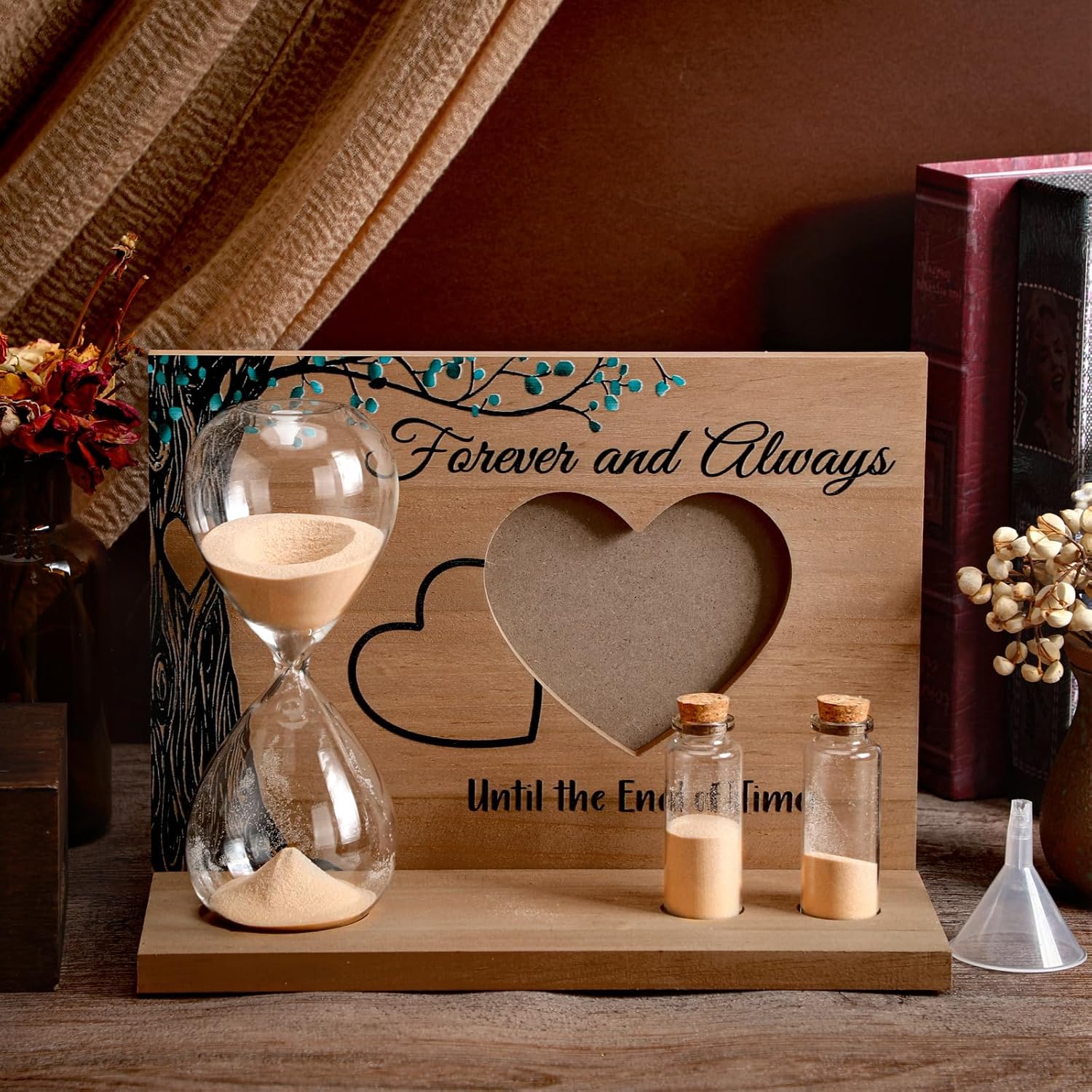Sliner Unity Sand Ceremony Kit 5 Pcs Classic Hourglass Set for Wedding