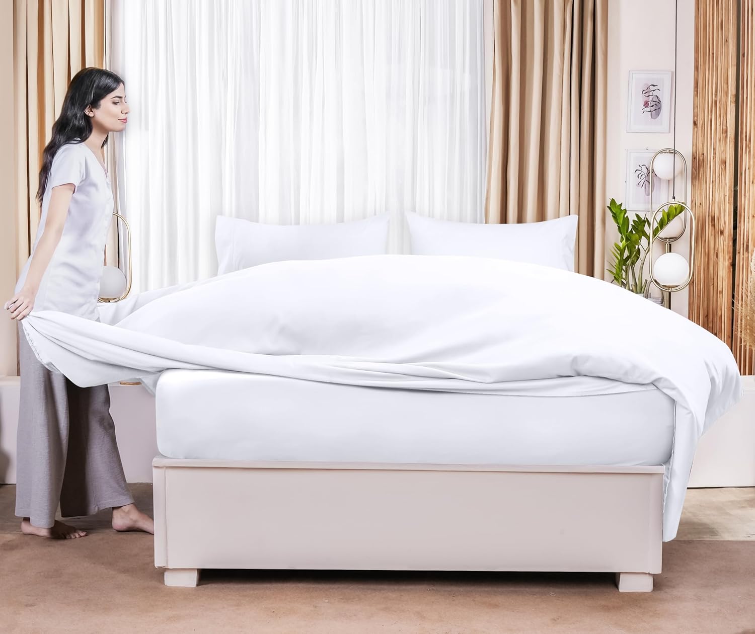 Utopia Bedding Flat Sheets 6 Pack Twin Size White