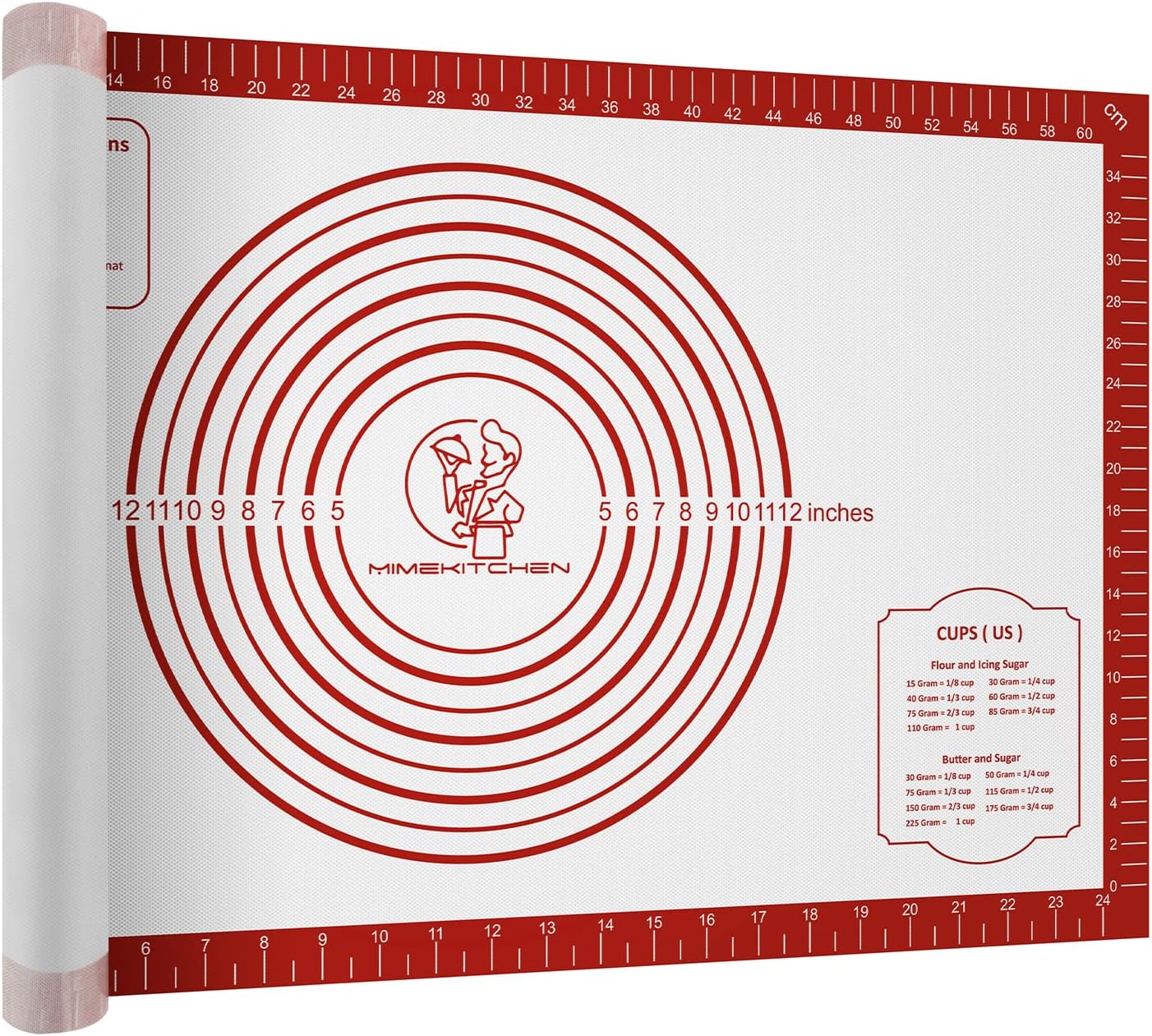 Premium Silicone Baking Mat 26x16 Inch Reusable Nonstick Nonslip