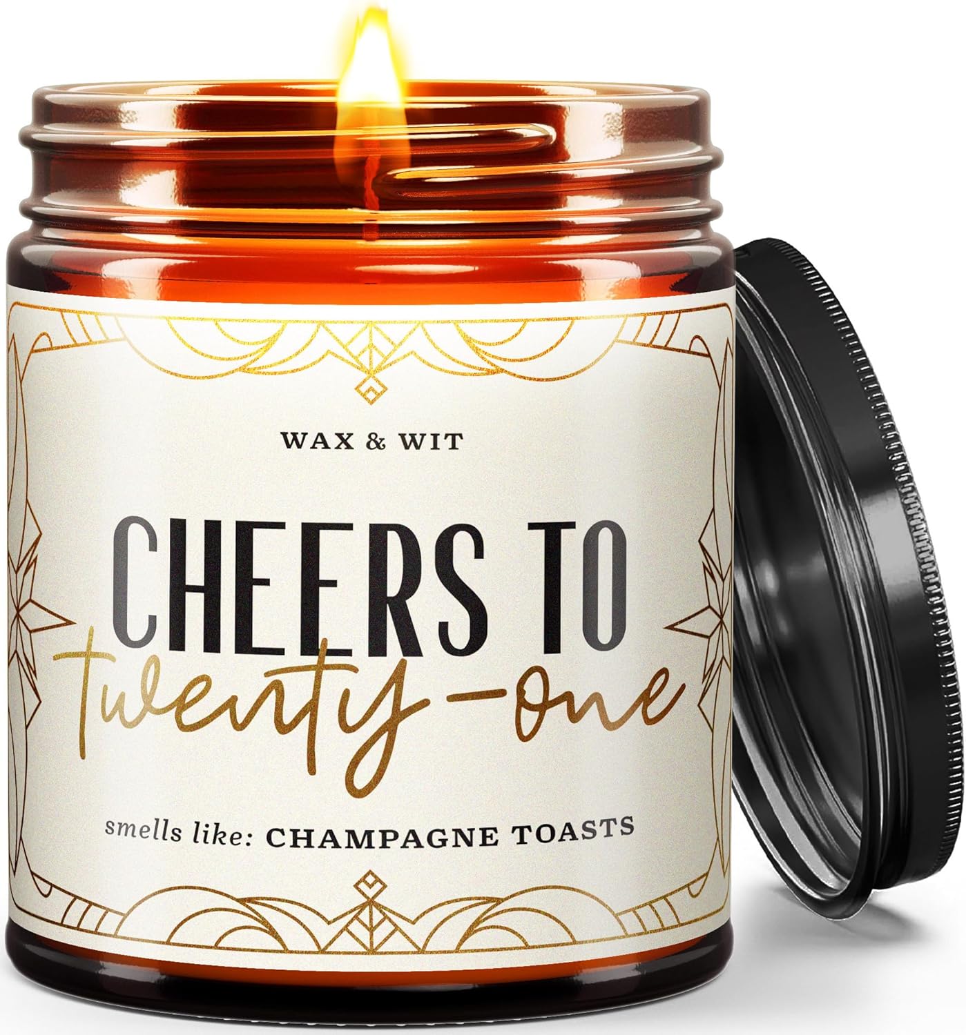 Wax Wit 21st Birthday Candle for Her