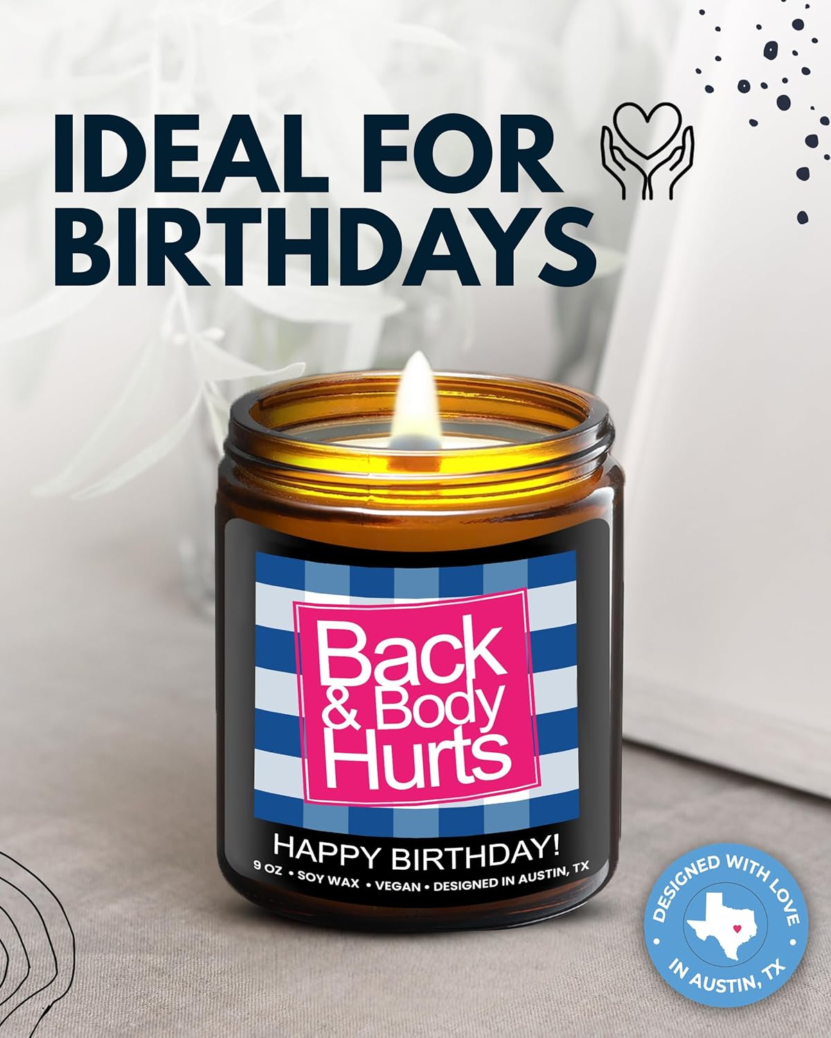 Funny Happy Birthday Candle with Funny Message