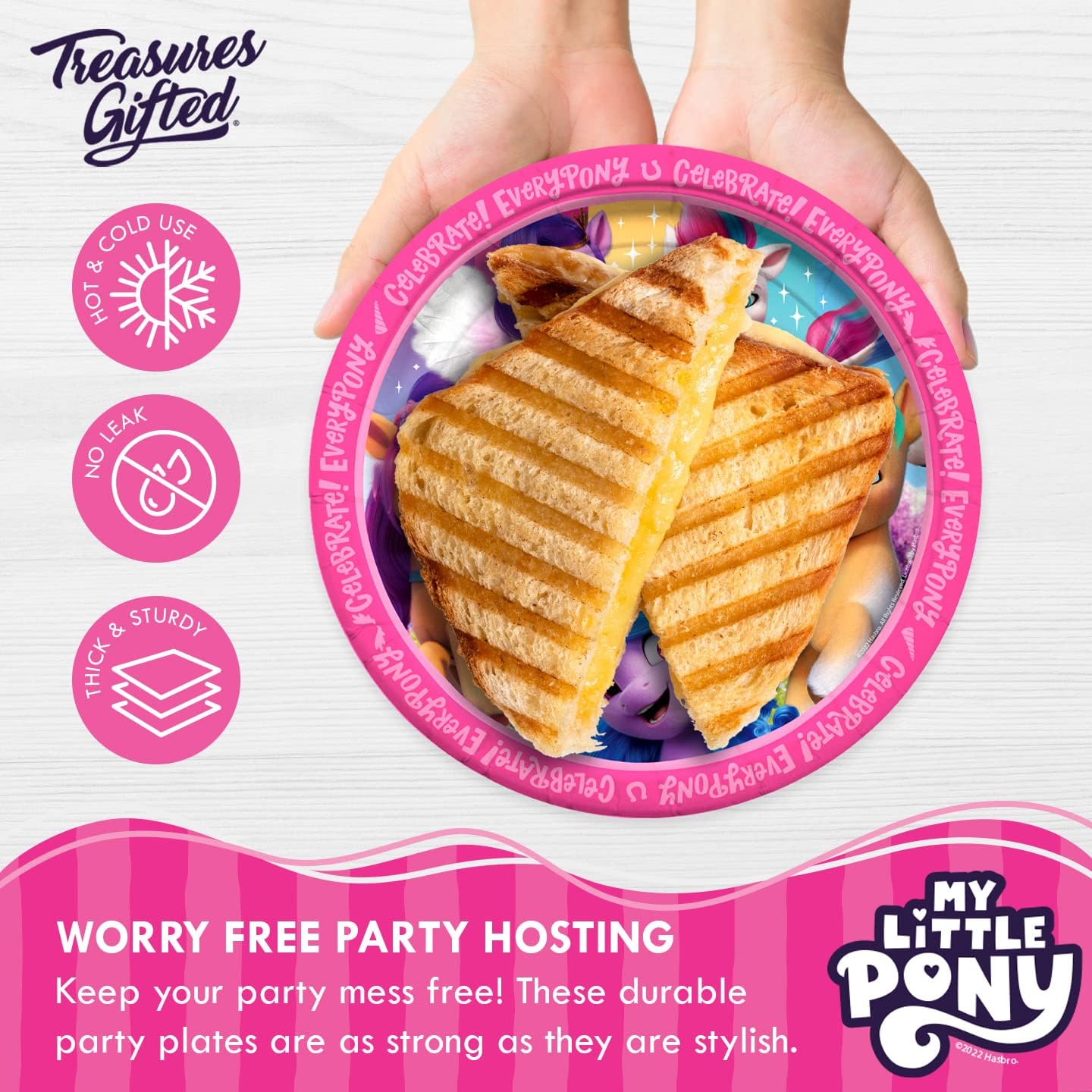 My Little Pony 16 Count 9in Party Plates - Officially Licensed