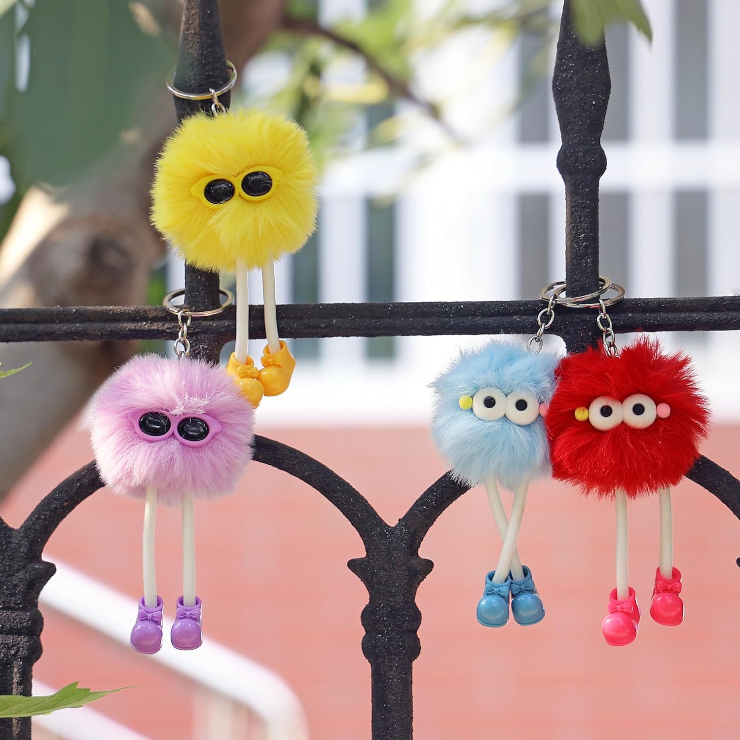 24pcs Kids Keychains Plush Toys for Birthday School Party