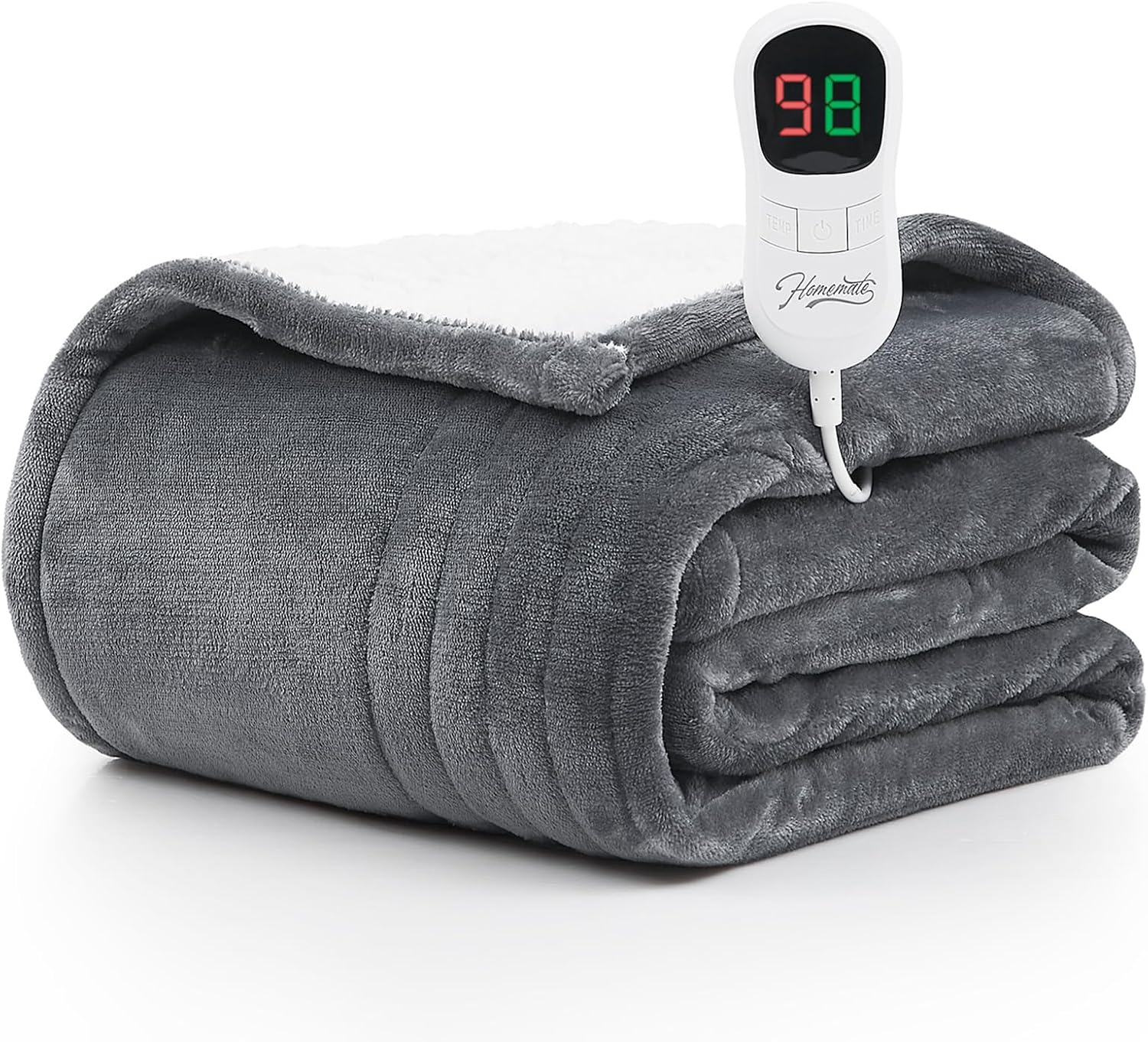 Homemate Heated Blanket Electric Throw 50x60 Inch