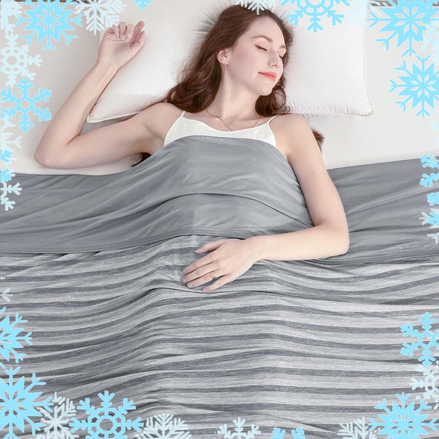 Ailemei Direct Cooling Throw Blanket for Hot Sleepers