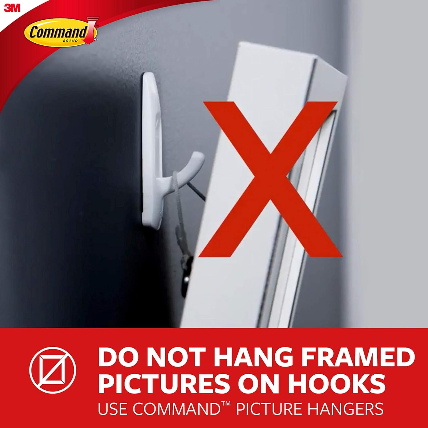Command Small Wire Toggle Hooks 16-Pack with 24 Strips