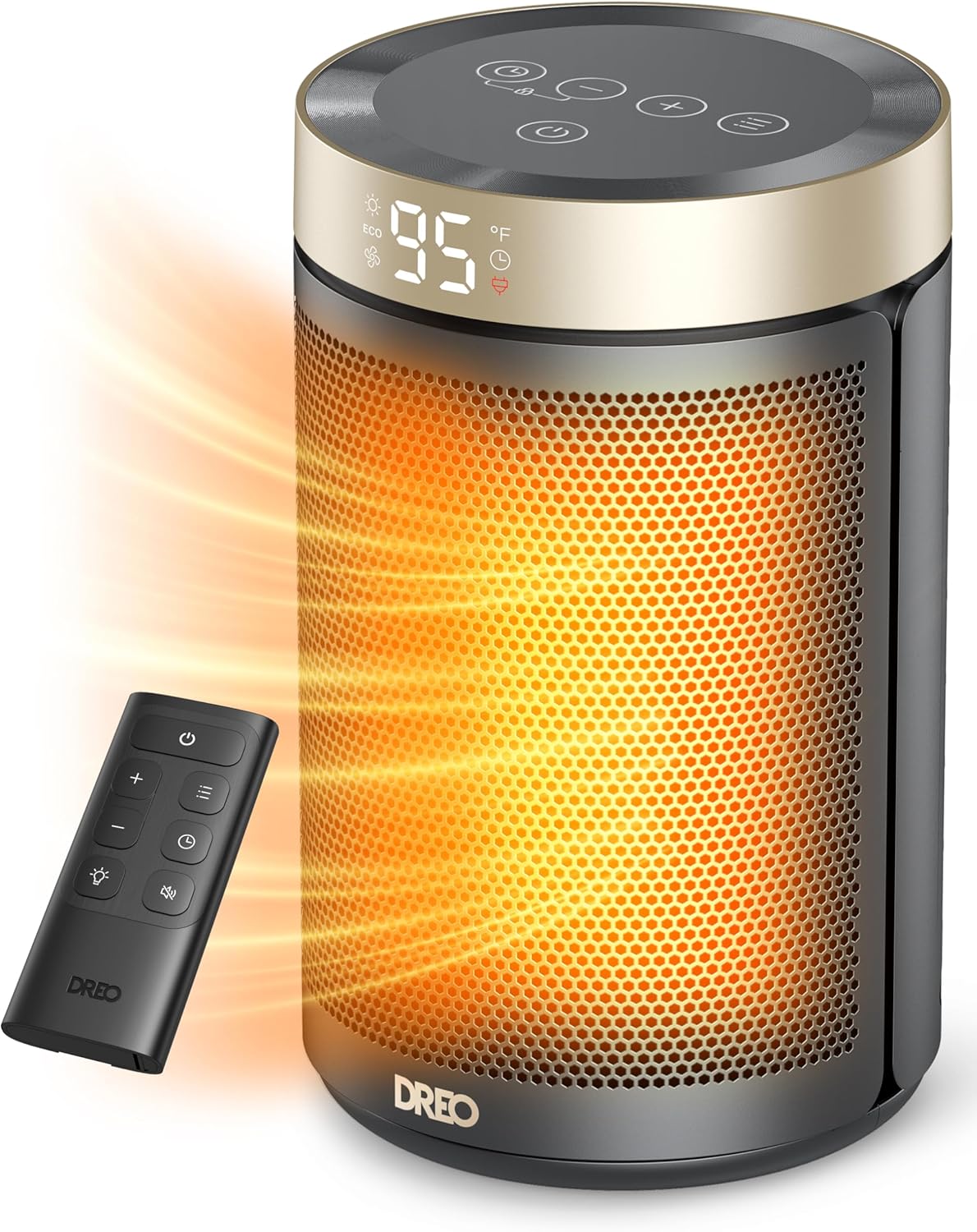Dreo Space Heater Portable 1500W PTC Ceramic with Thermostat and Remote