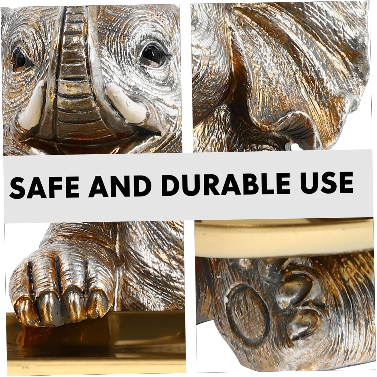 1 Set Resin Elephant Cupcake Stand Decorative Serving Tray