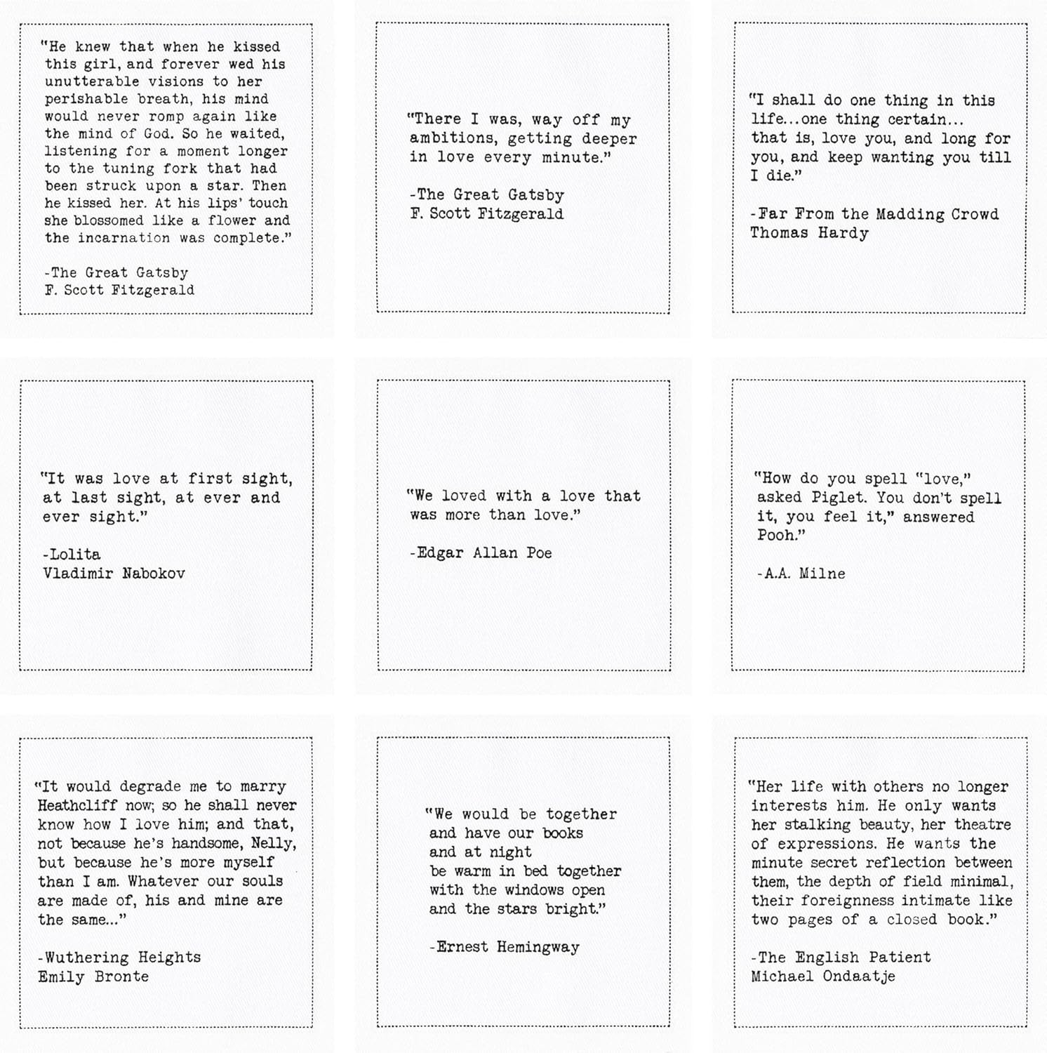 Five Star Napkins Love Quotes Disposable 45x45