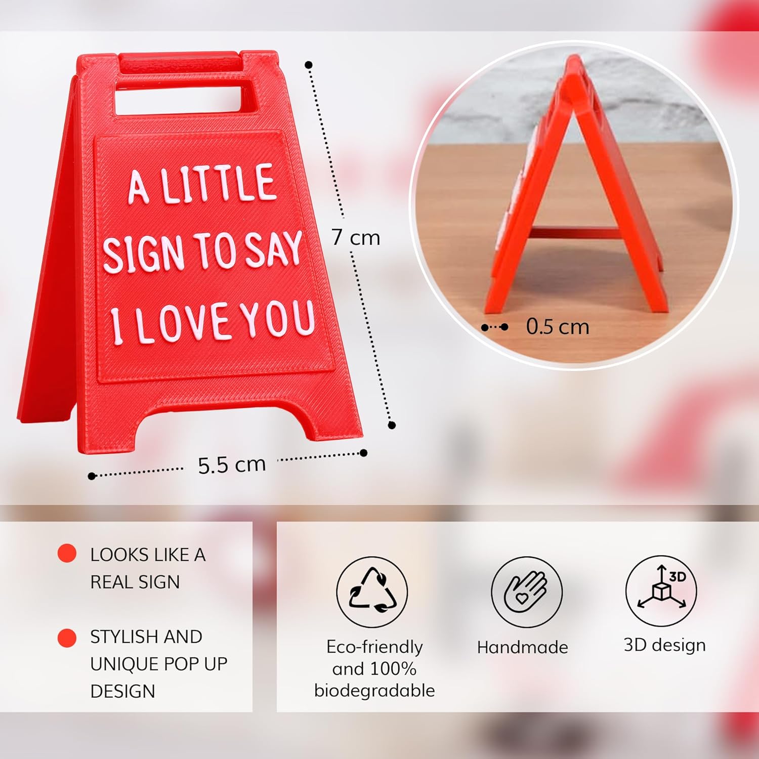 Mini Love Sign for Valentines Day and Anniversaries