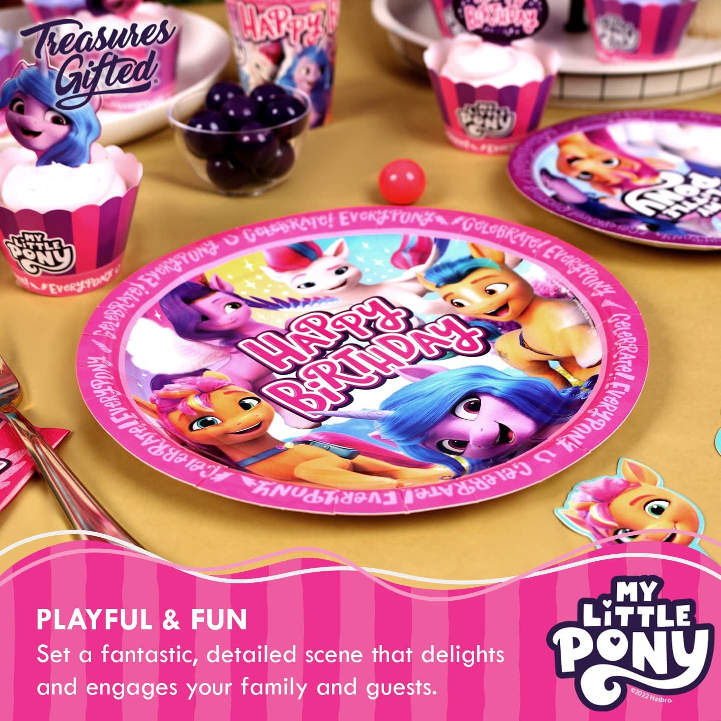 My Little Pony 16 Count 9in Party Plates - Officially Licensed