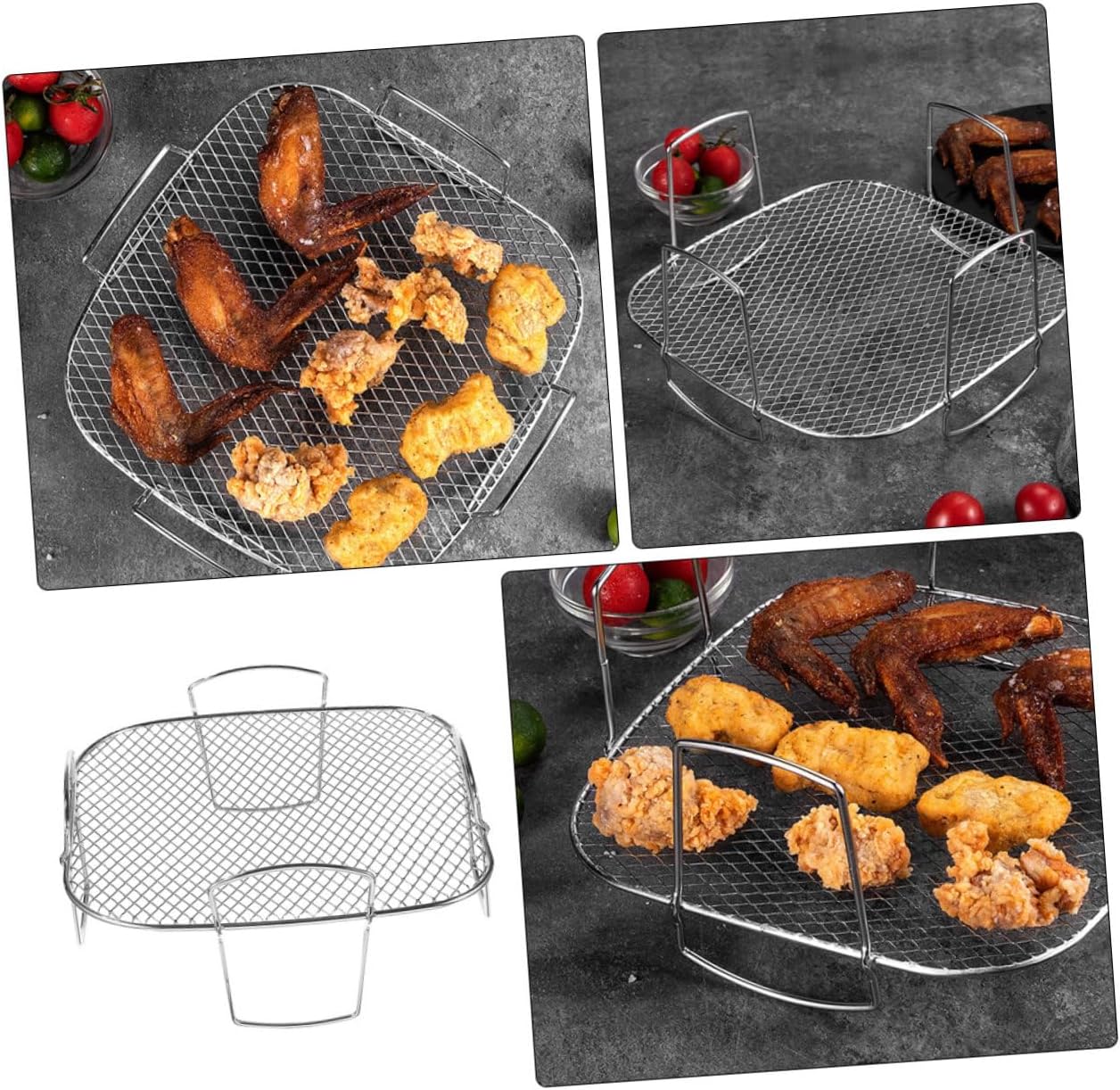 Garneck Stainless Steel Grilling Rack Cooling Rack for Air Fryer and Oven