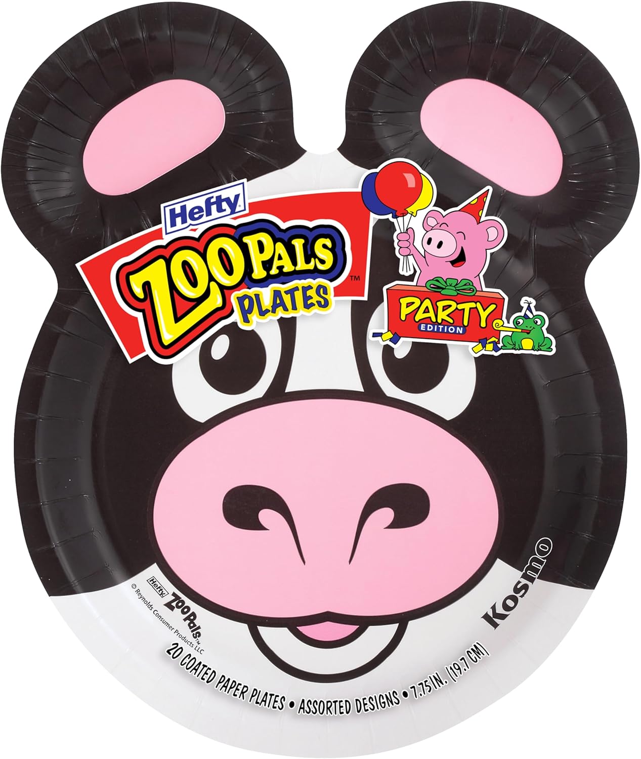 Hefty Zoo Pals Party Paper Plates 20 Count