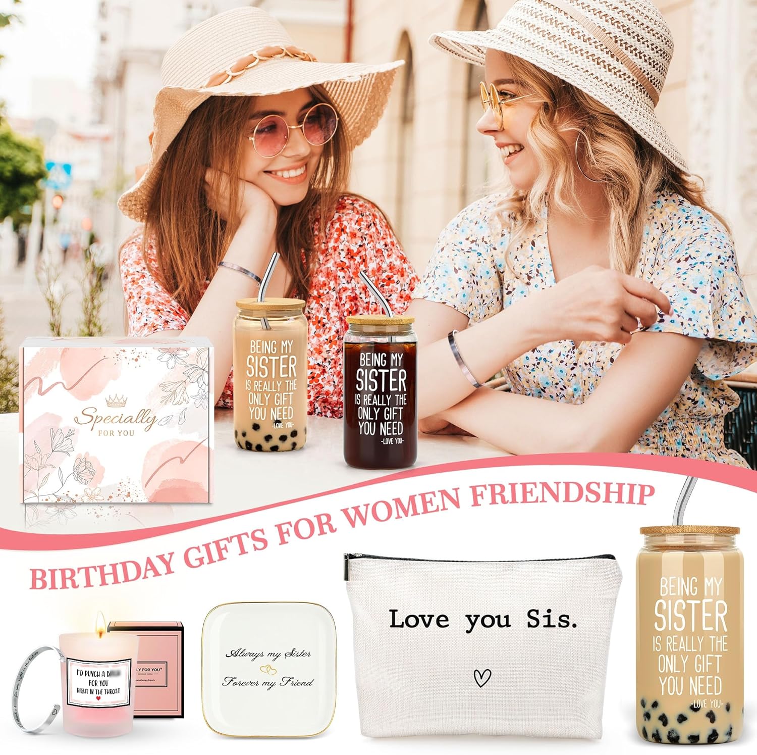 Chesace Sister Gift Set for Birthday and More