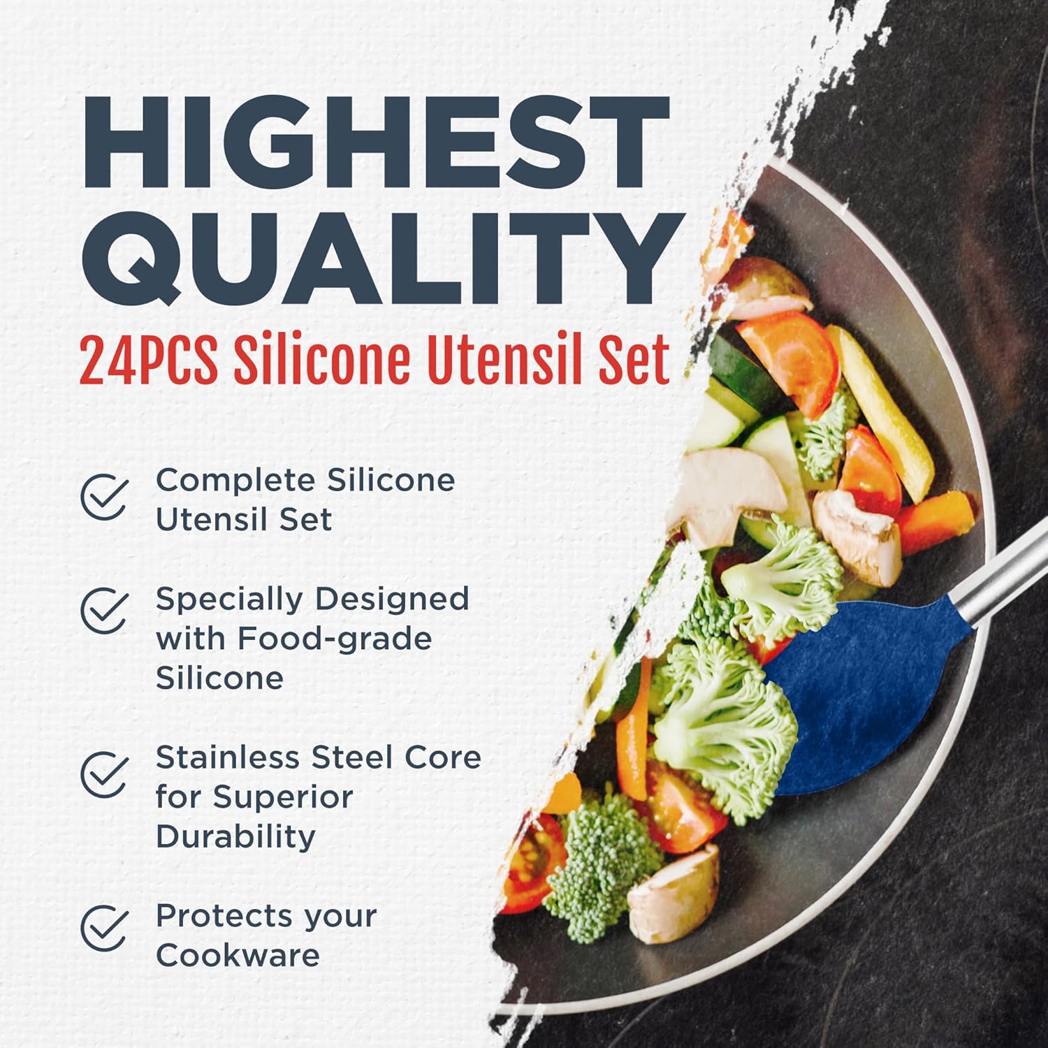 Culinary Couture 24-Piece Silicone Utensil Set 1