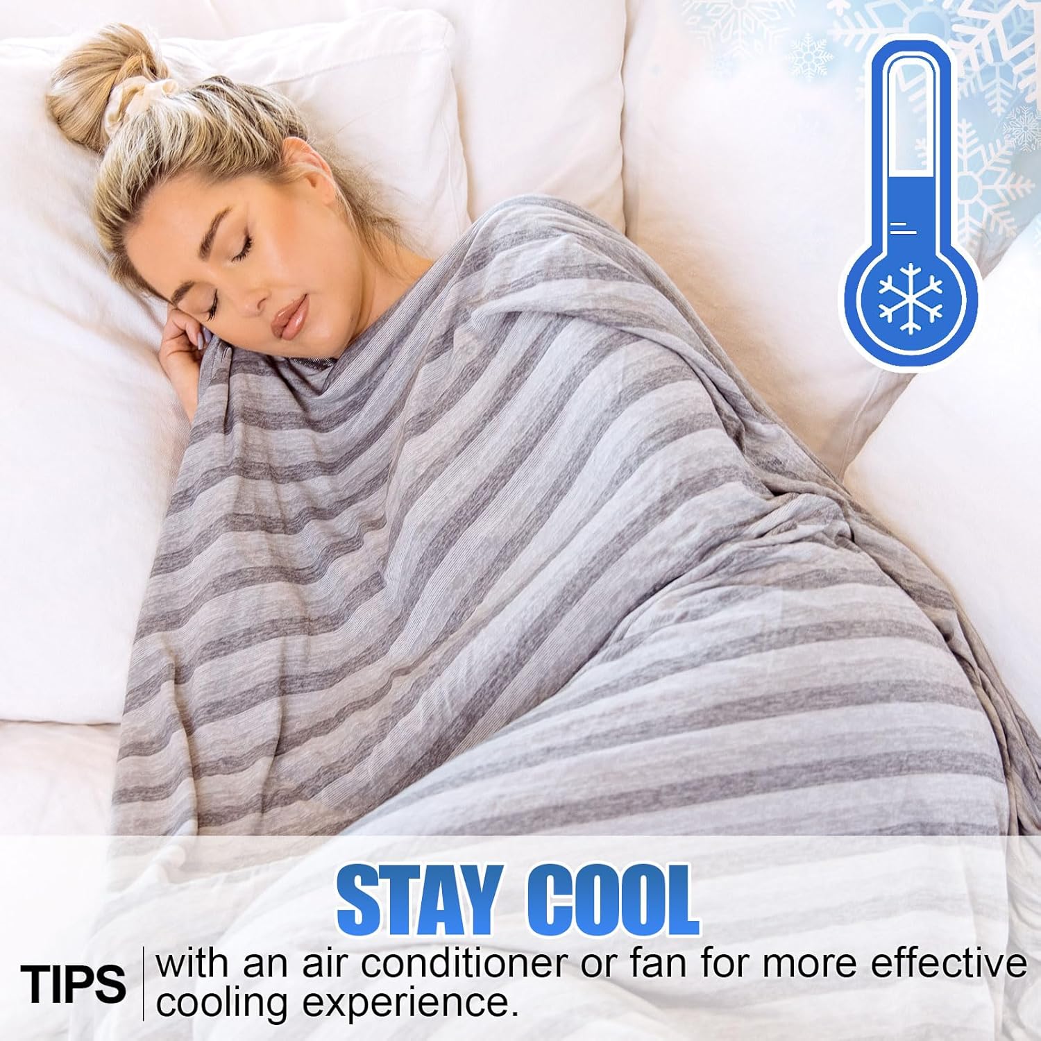 Ailemei Direct Cooling Throw Blanket for Hot Sleepers