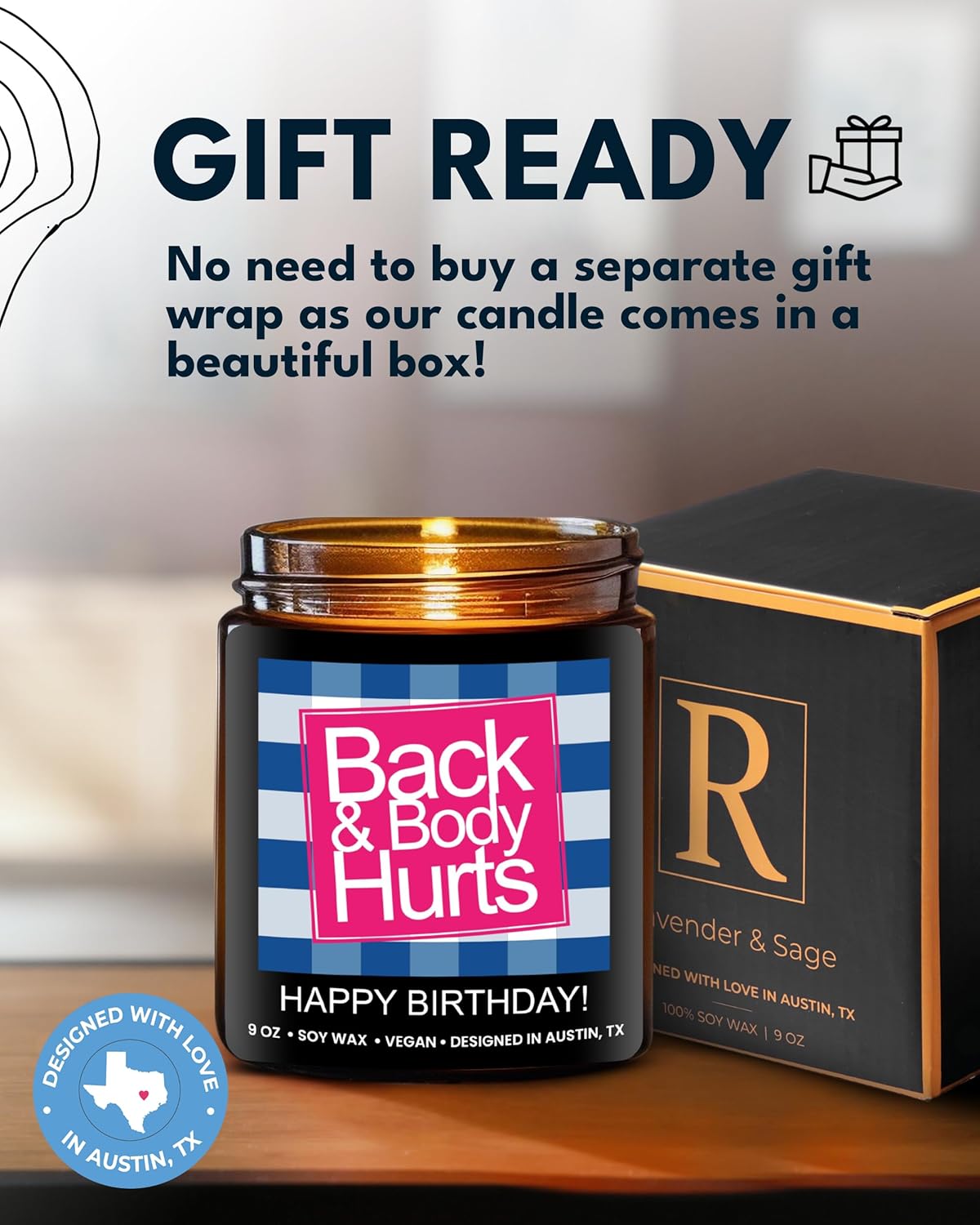 Funny Happy Birthday Candle with Funny Message