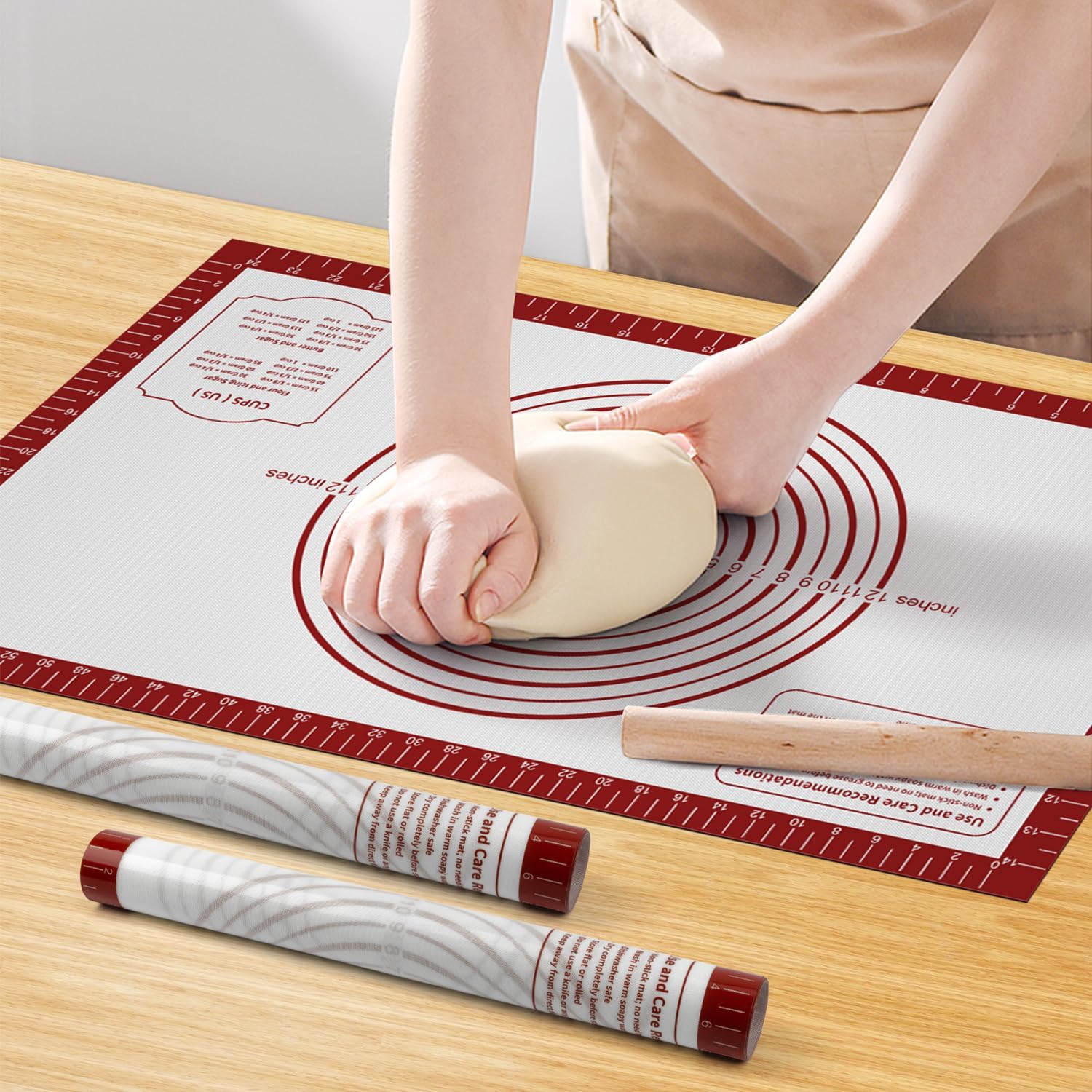 Premium Silicone Baking Mat 26x16 Inch Reusable Nonstick Nonslip