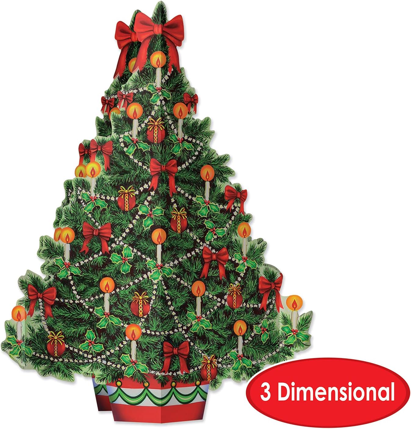 Beistle 3-D Christmas Tree Centerpiece
