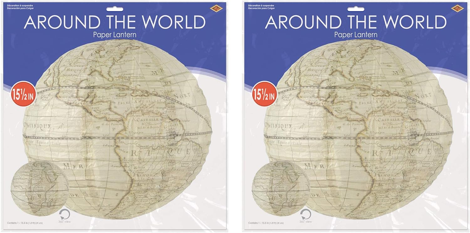 Beistle Around The World Paper Lanterns Pack of 2