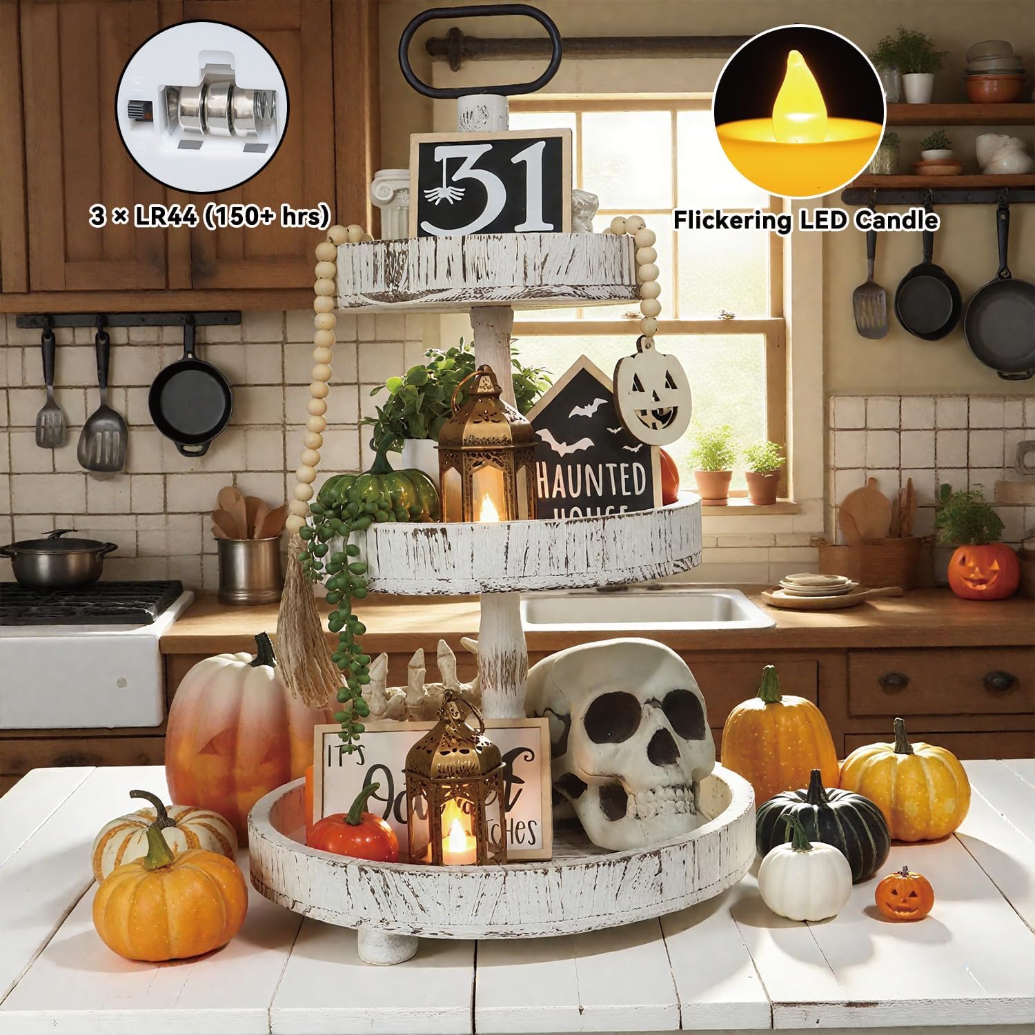 LLQ 8Pcs Mini LED Lanterns with Tealight