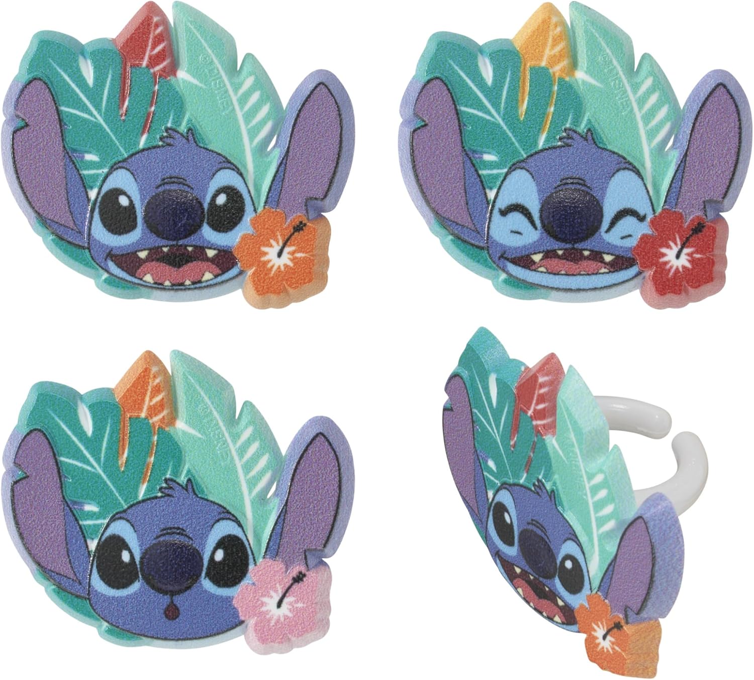 DecoPac Disneys Stitch Cupcake Rings 24 Pack