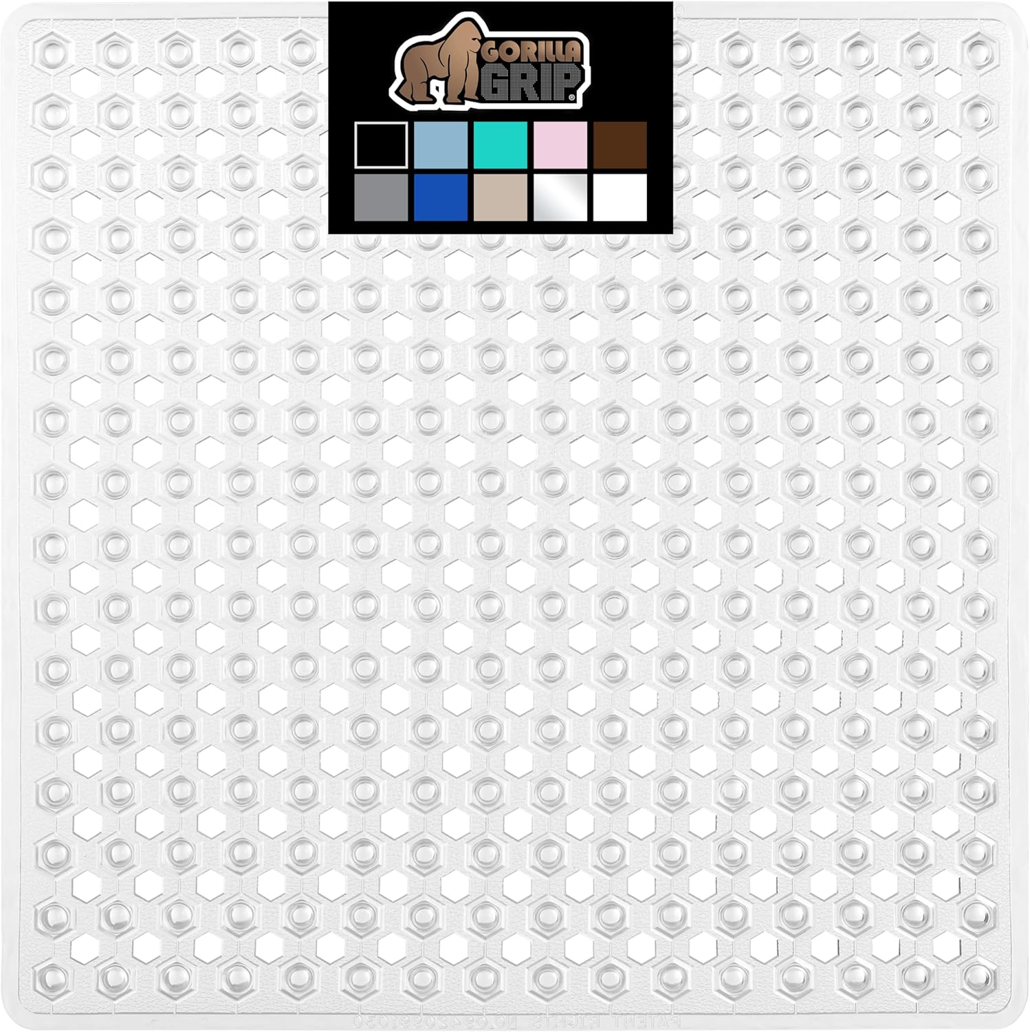 Gorilla Grip Patented Square Shower Mat 21x21 Inch