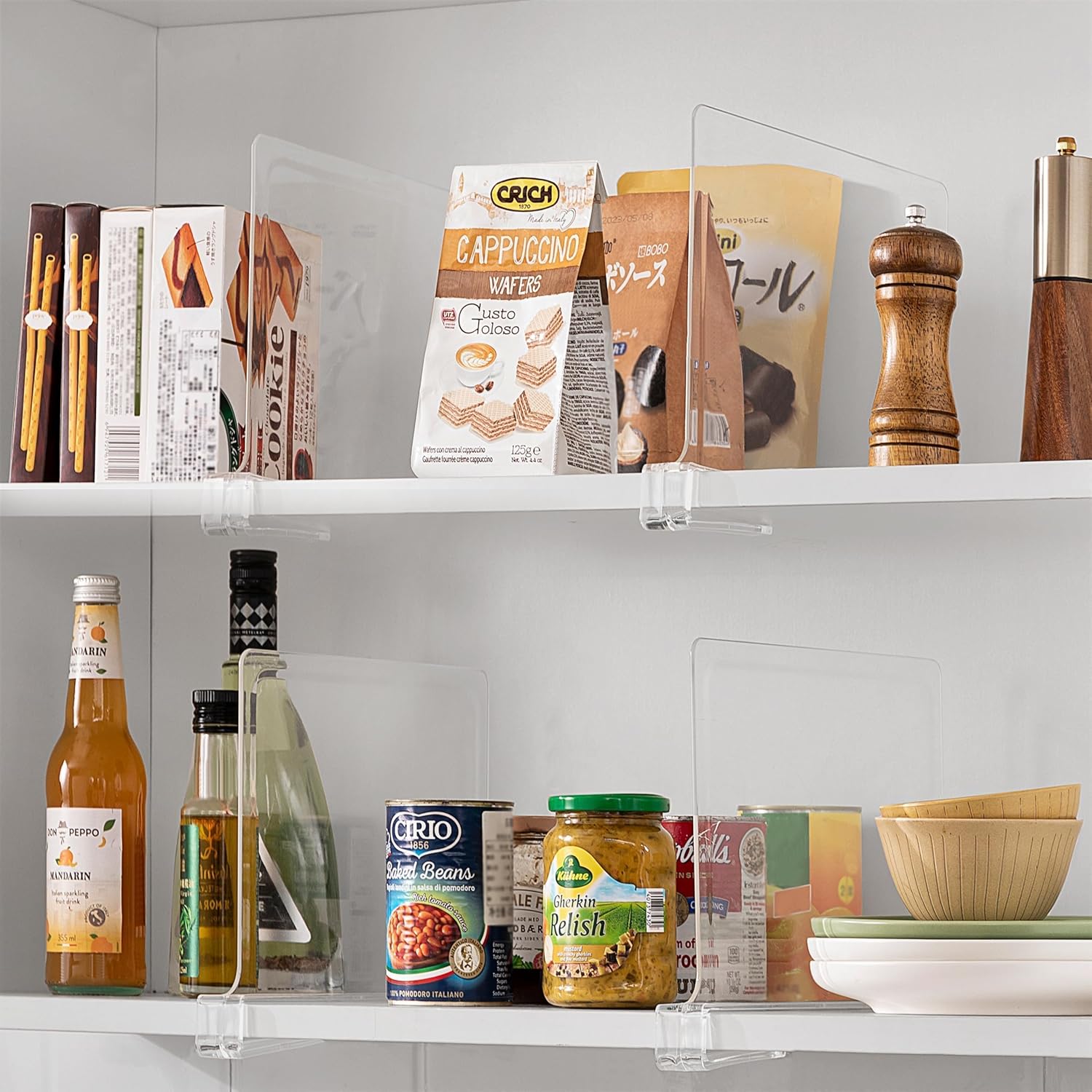 HBlife 6-Pack Shelf Dividers for Closet and Bookshelf Organization