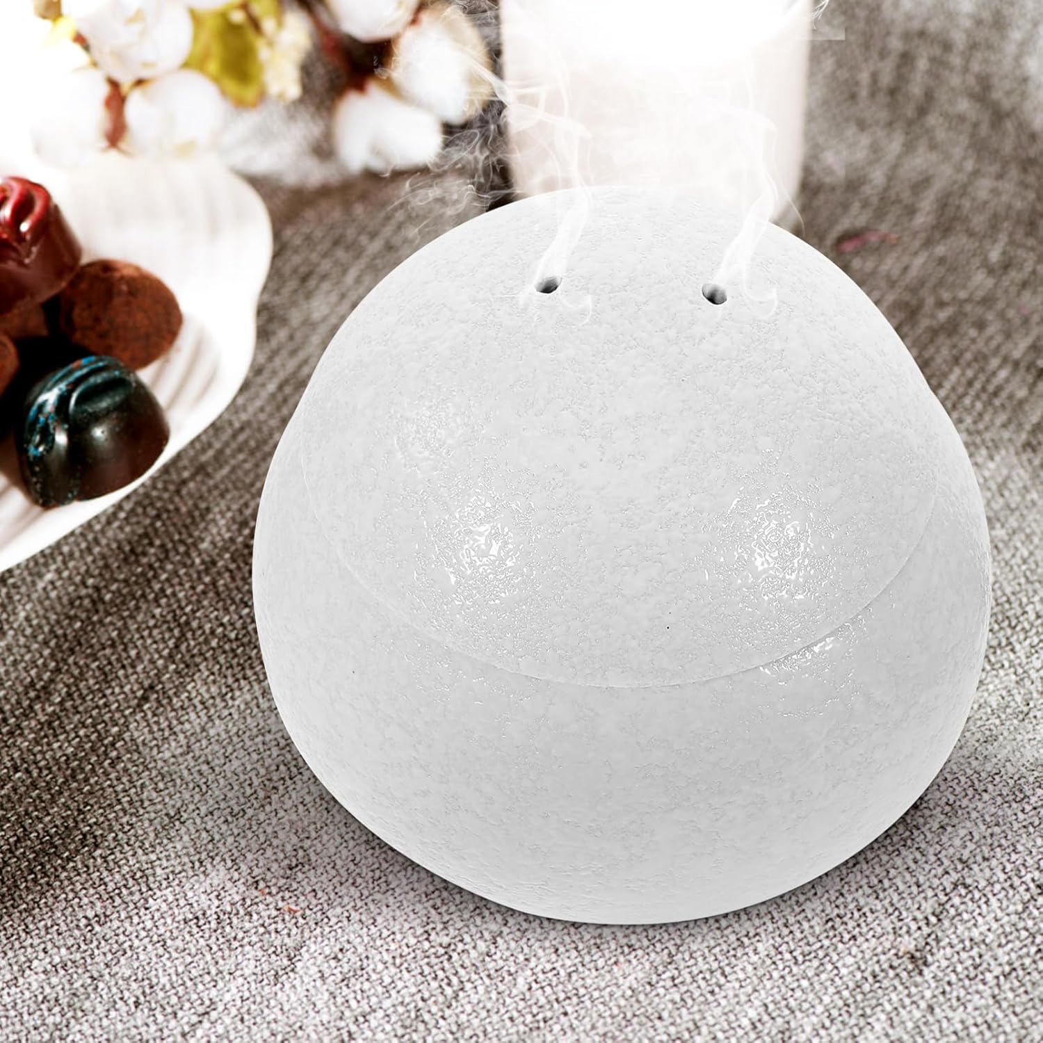 Alipis Porcelain Dessert Bowl Lid Candle Holder for Parties and Banquets