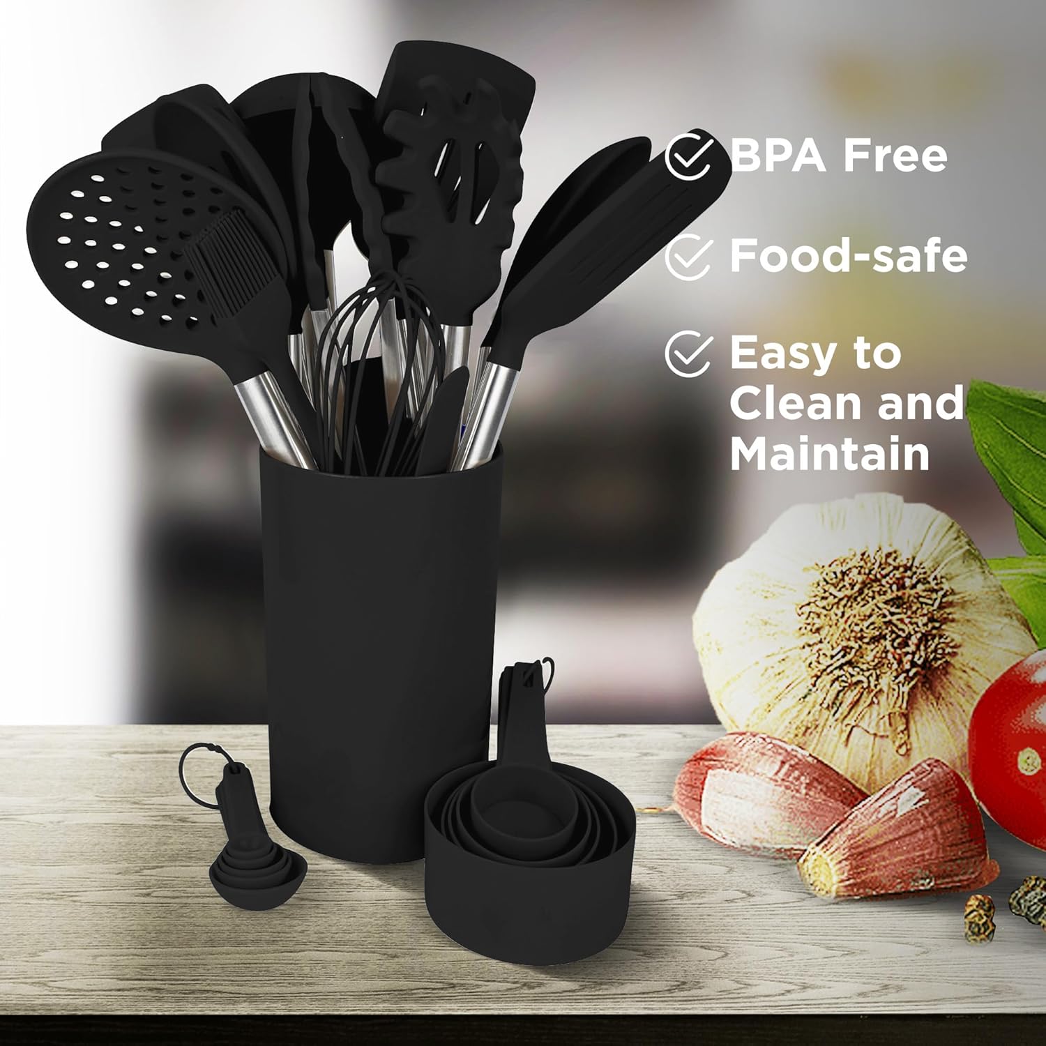 Culinary Couture 24-Piece Silicone Utensil Set