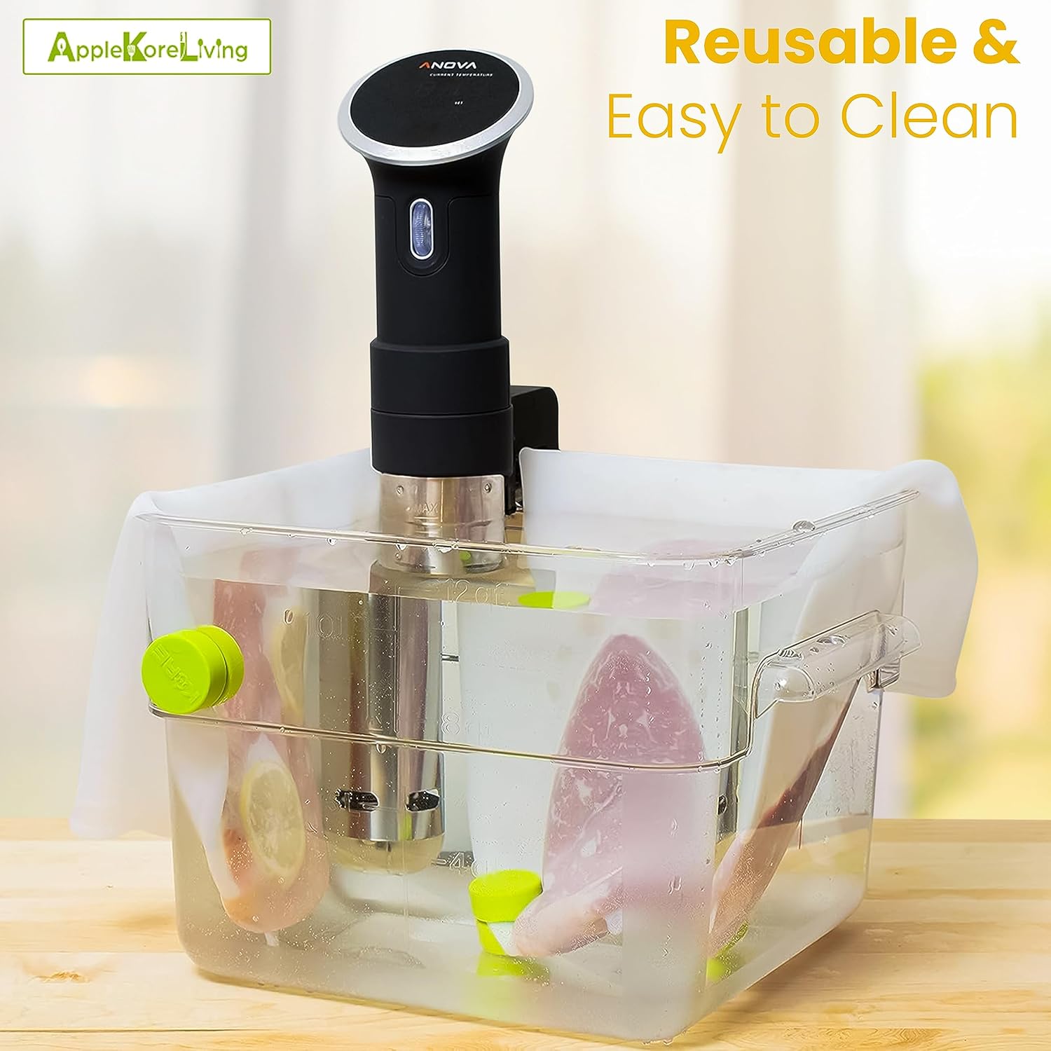 KORE Sous Vide Magnets 2 Pack Apple Green
