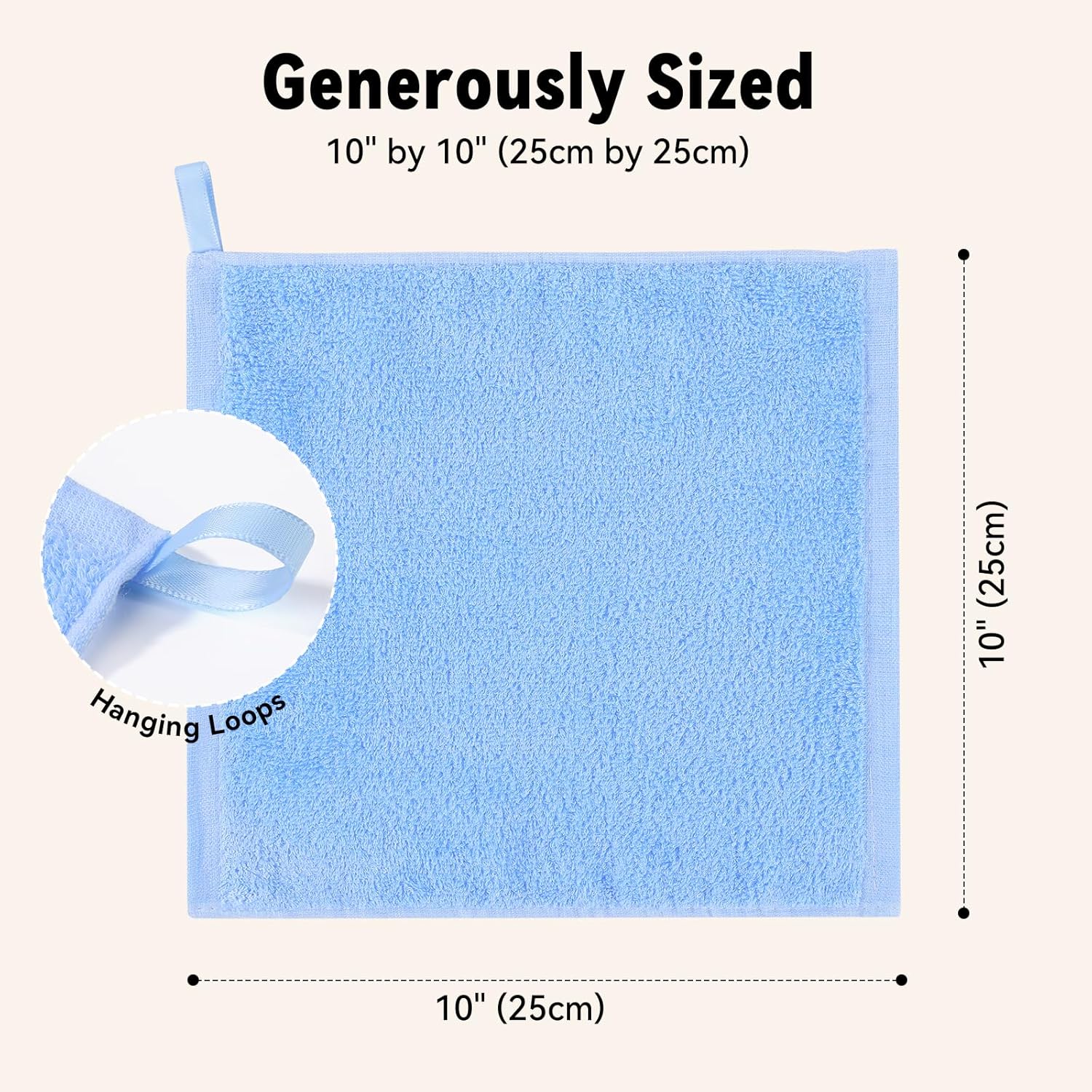 Yoofoss Luxury Washcloths Towel Set 10 Pack