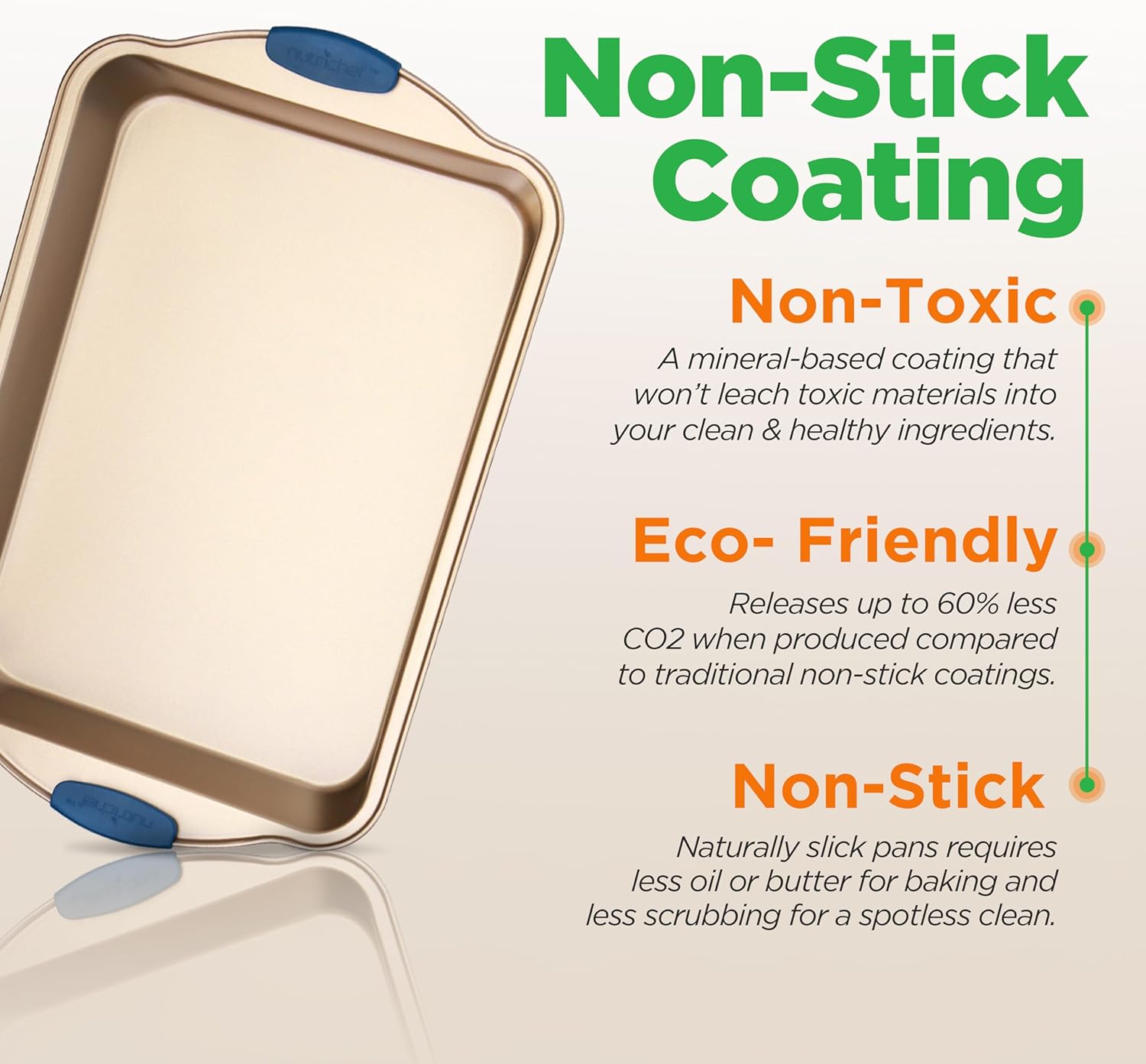 NutriChef 8-Piece Nonstick Bakeware Set