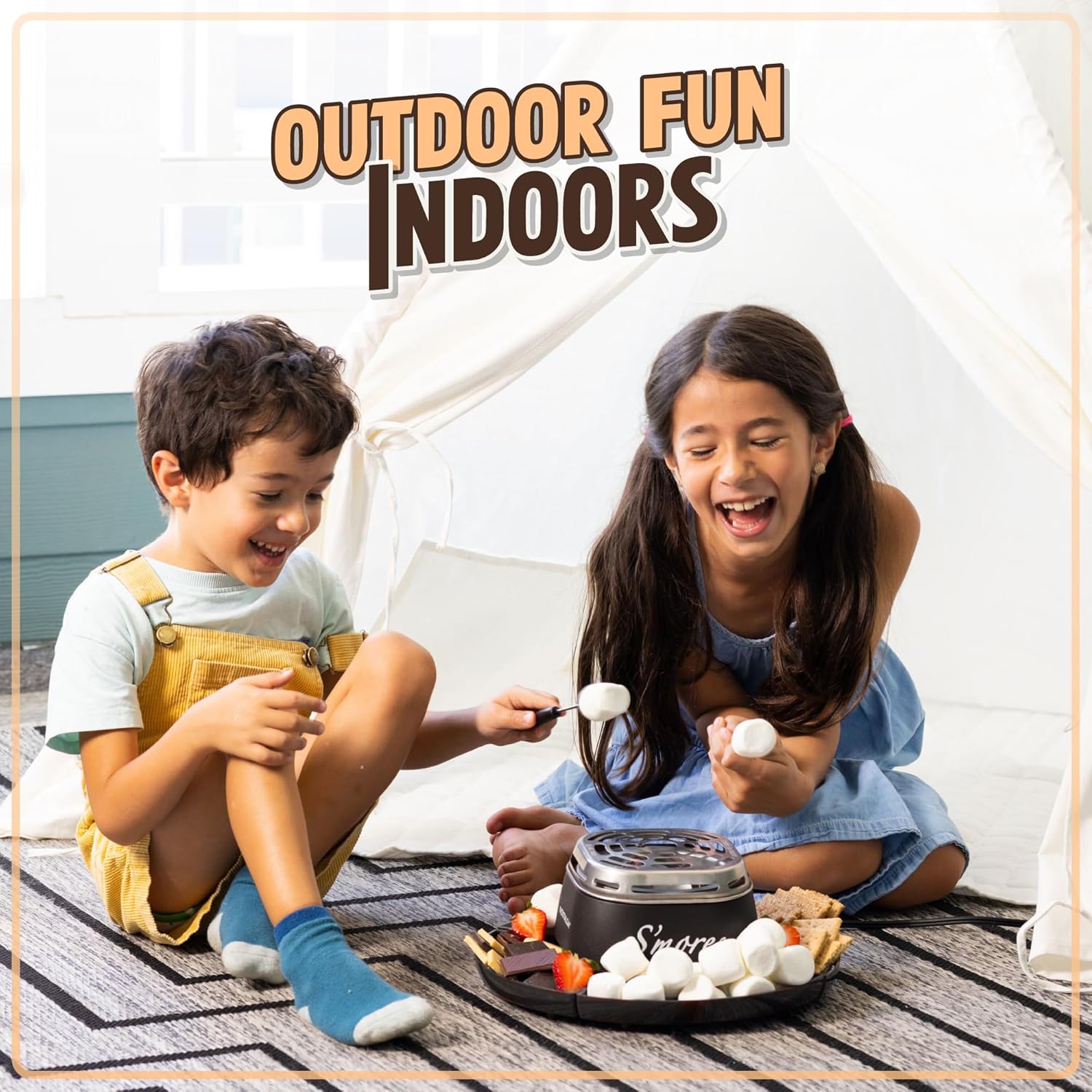 Nostalgia Tabletop Indoor Electric Smores Maker - Black