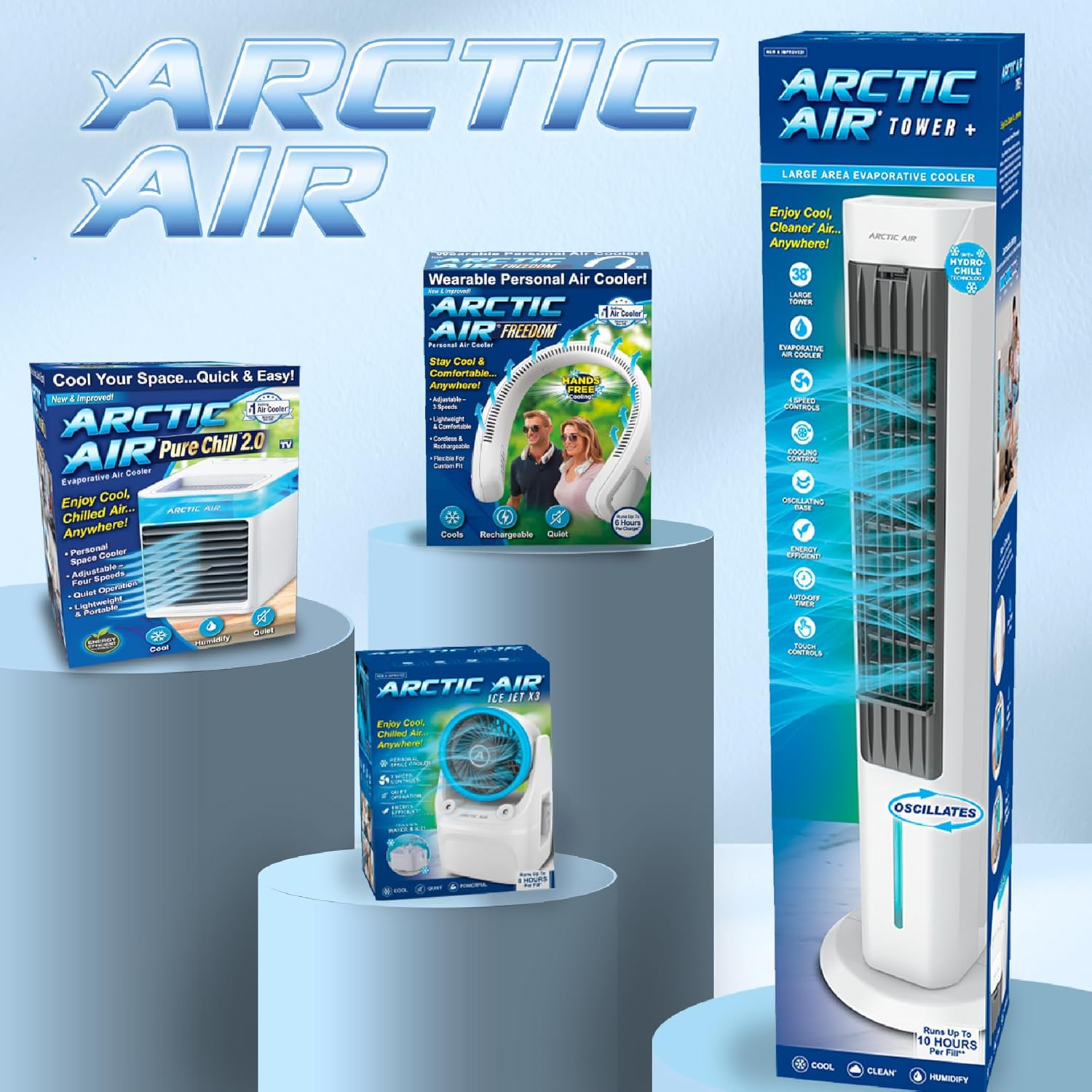 Arctic Air Pure Chill 20 Evaporative Cooler - Blue