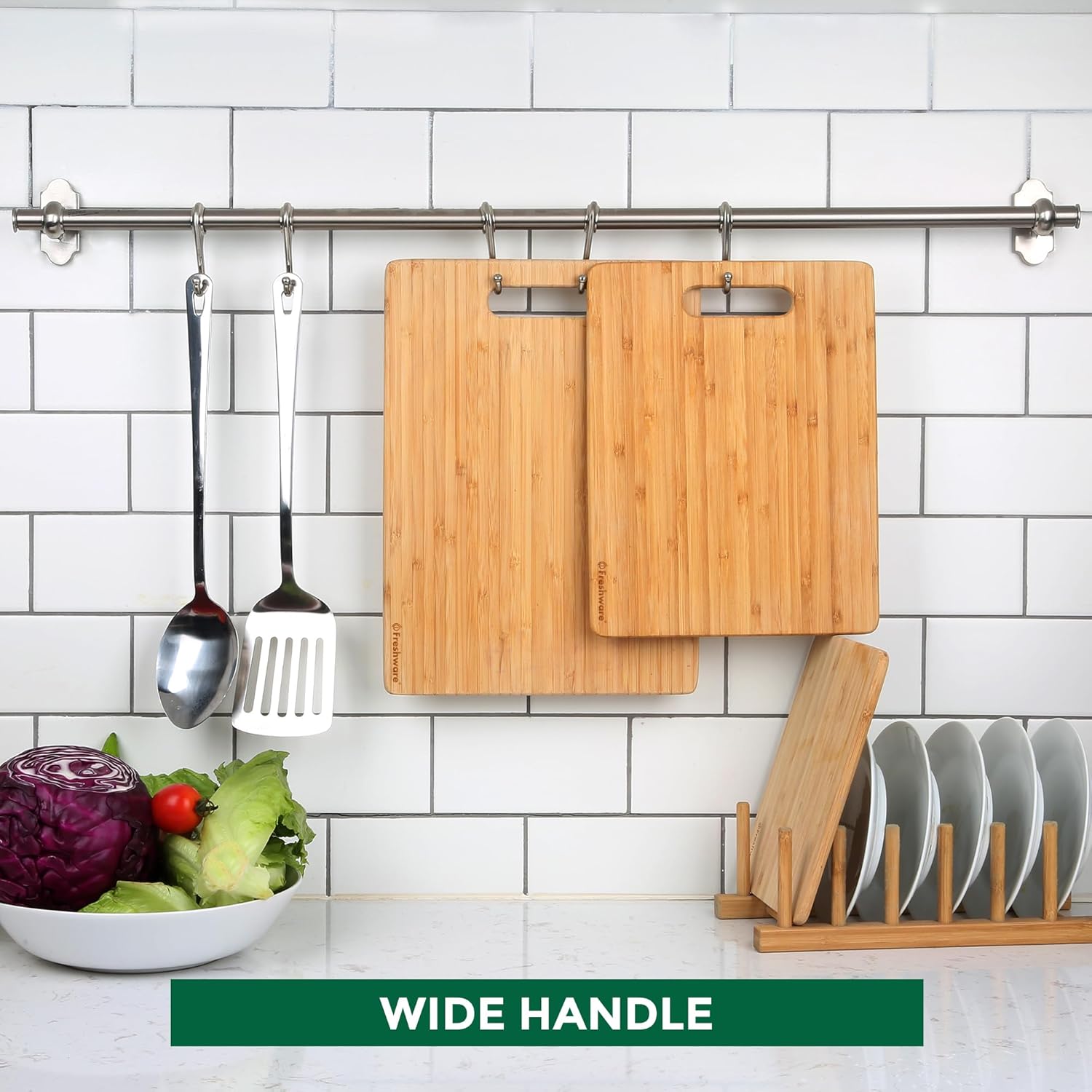 Freshware Bamboo Cutting Board Set of 3