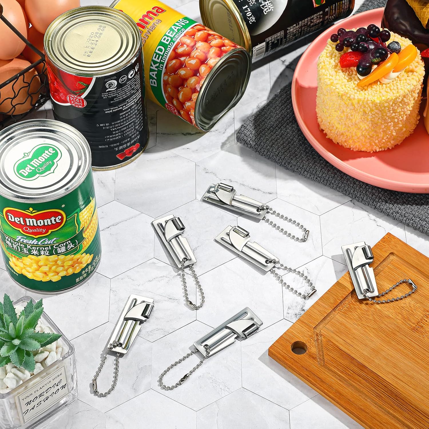 Tarpop 100 Piece Military Can Opener Set Silver