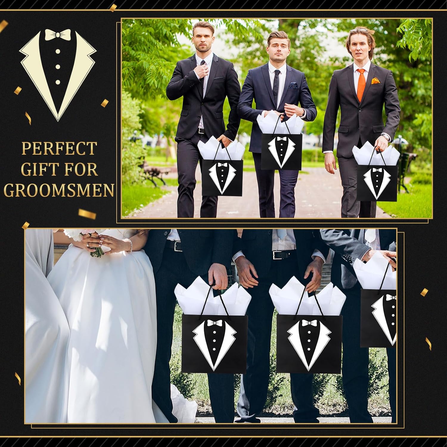 Rigibright 60Pcs Groomsmen Gifts Set of 6