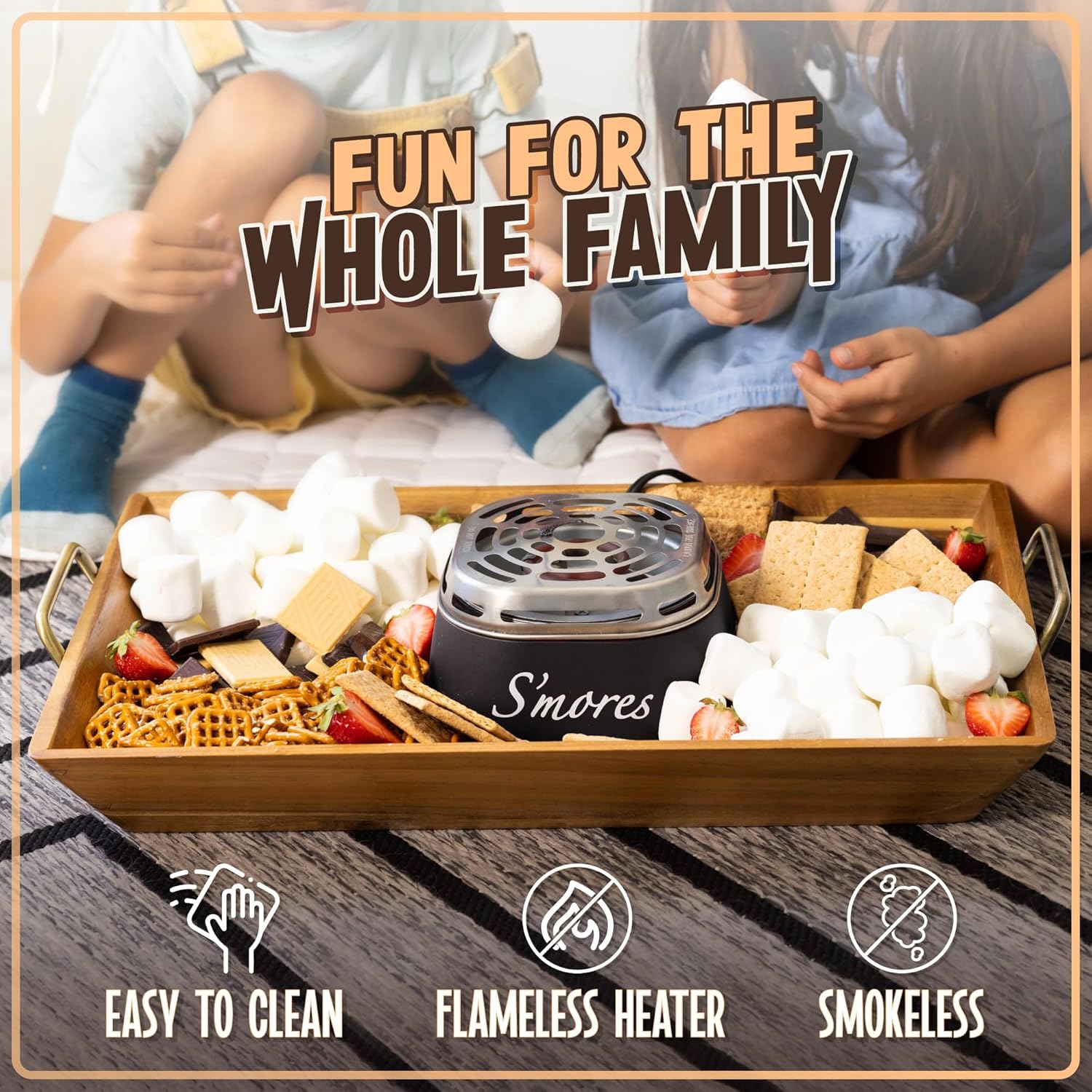 Nostalgia Tabletop Indoor Electric Smores Maker - Black
