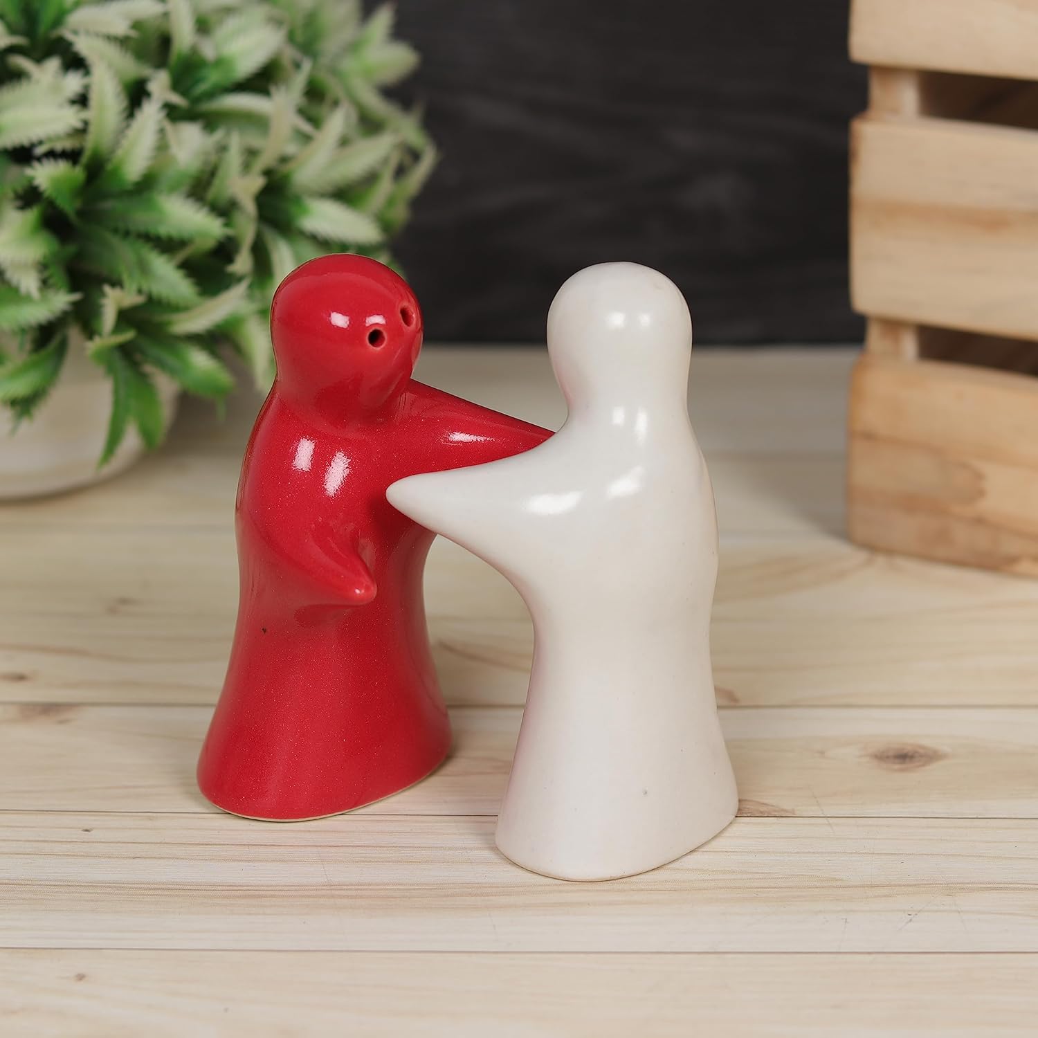 Qimacplus Salt Pepper Shakers Set