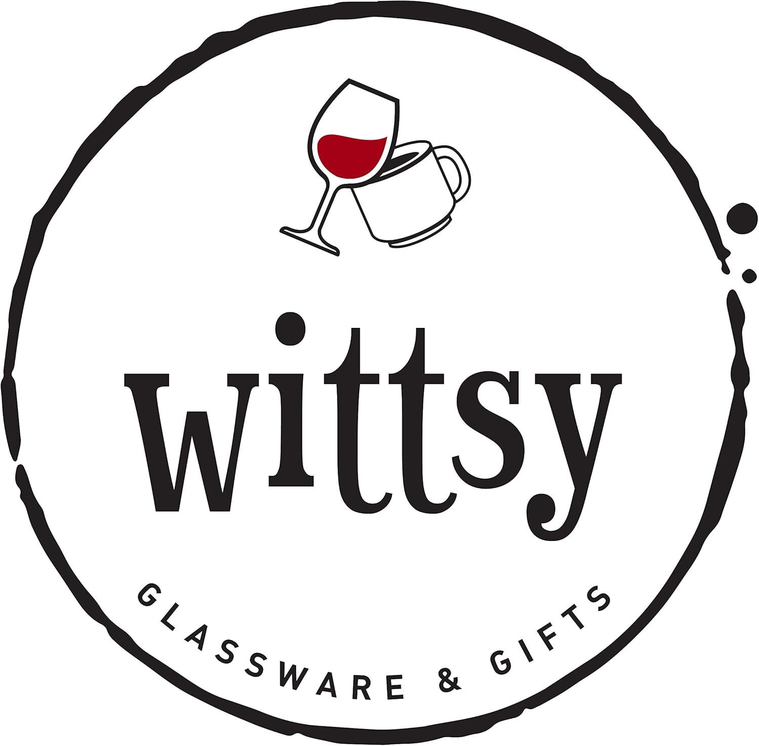 In Dog Wines Funny Wine Glass - Unique Gift for Wine Lovers